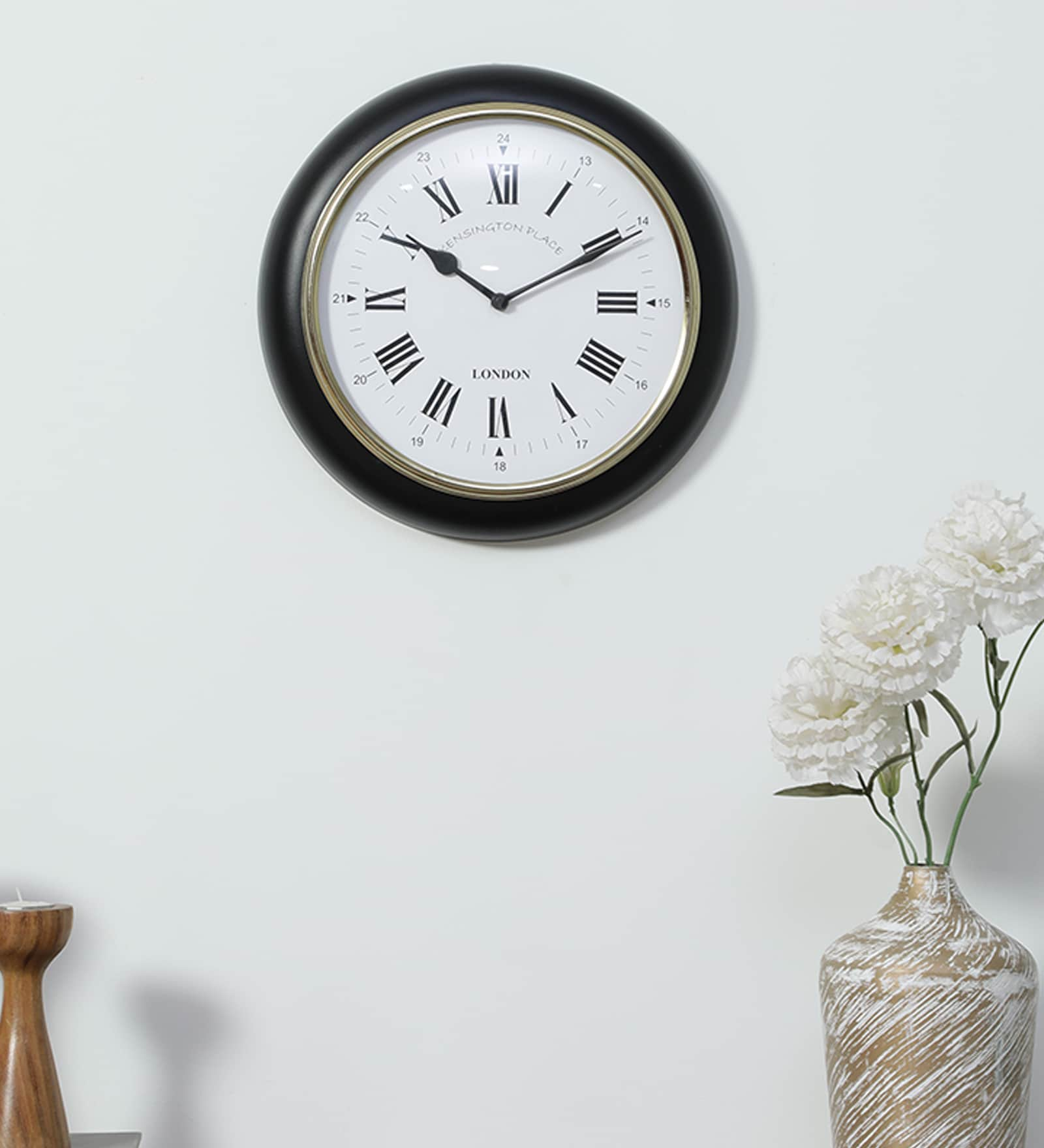 Buy Black Metal Traditional Wall Wall Clock at 25% OFF by Cocovey ...