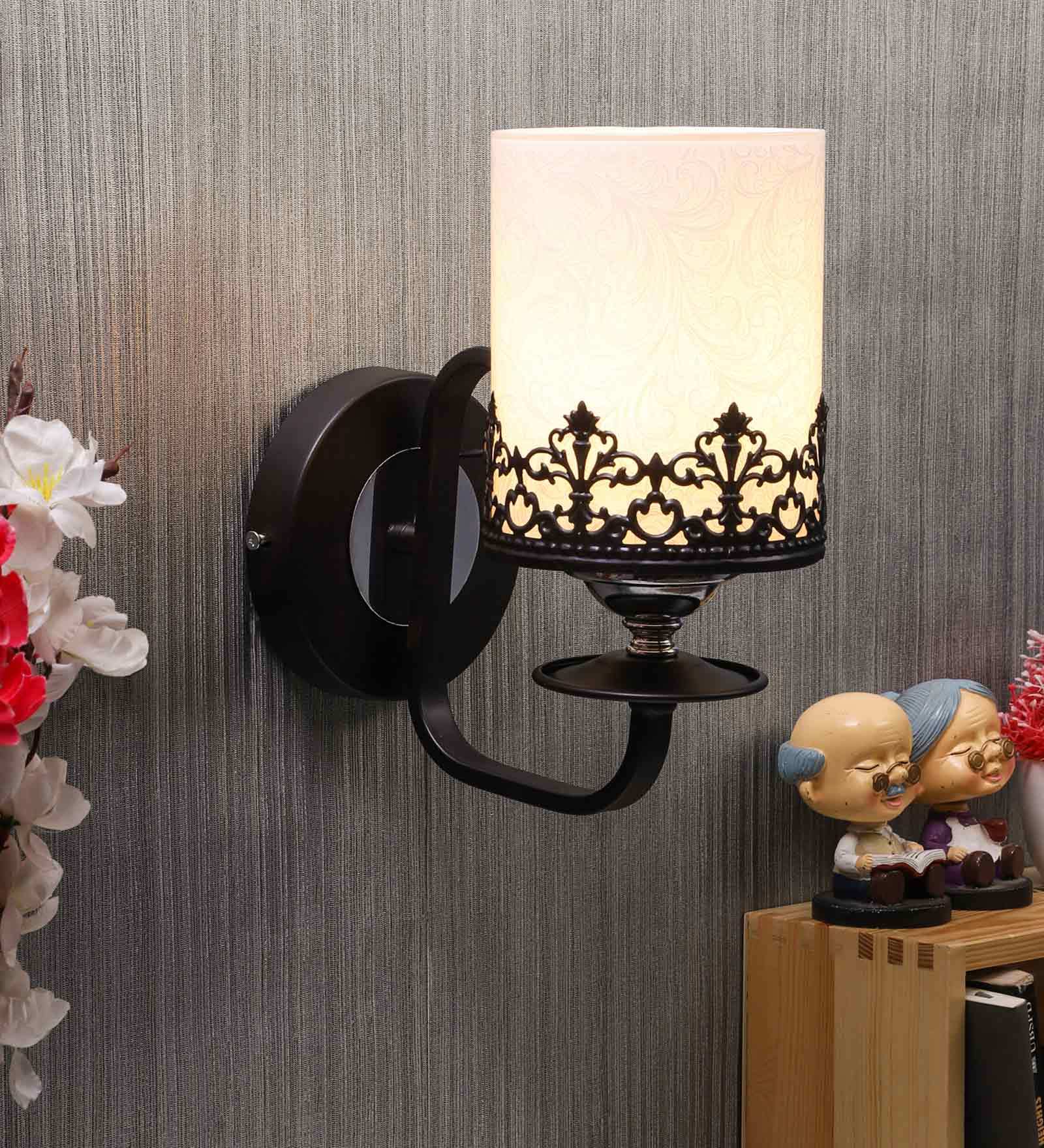 Black Metal Wall Light
