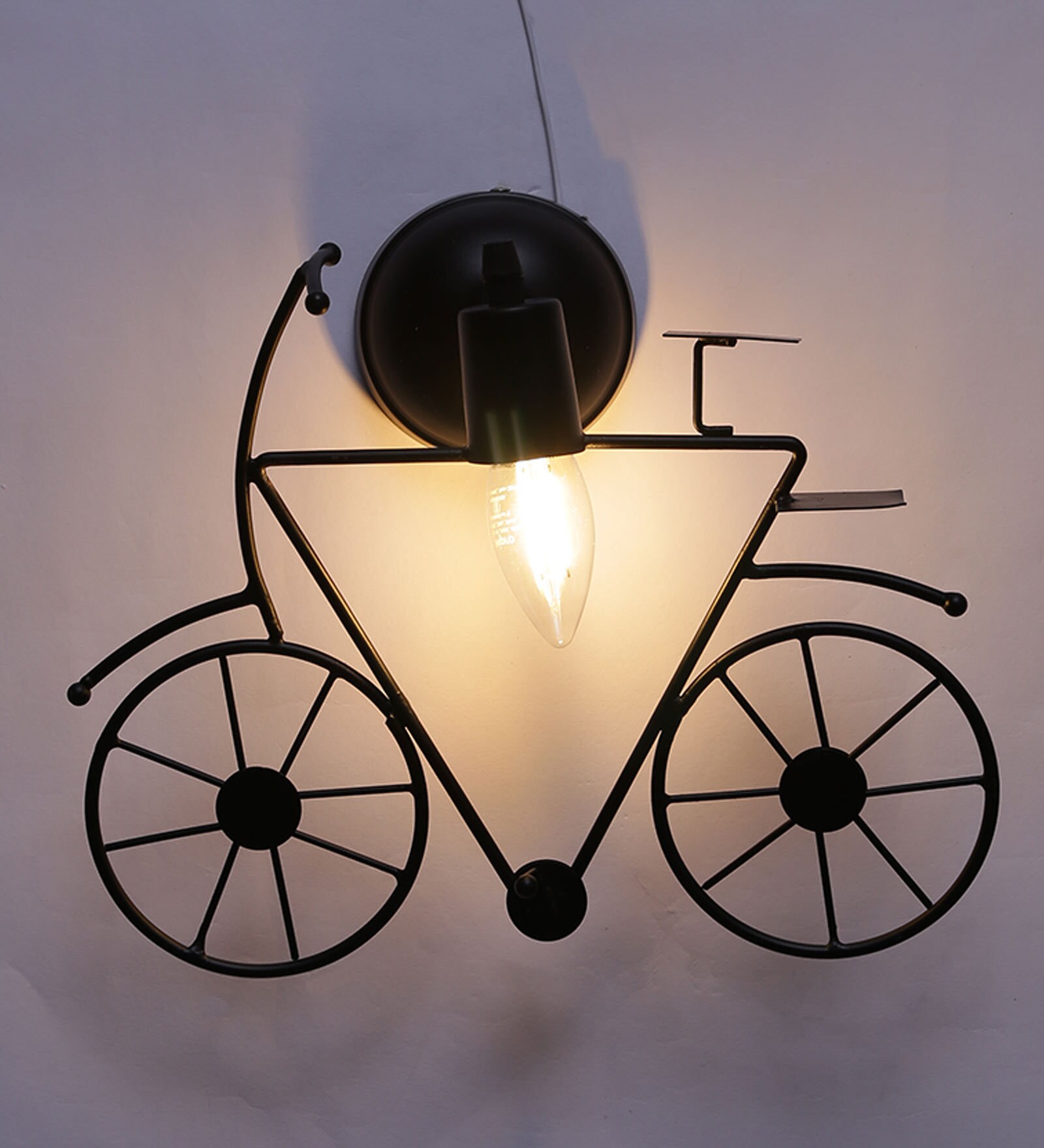 Forli Metal Novelty Wall Light (Black)
