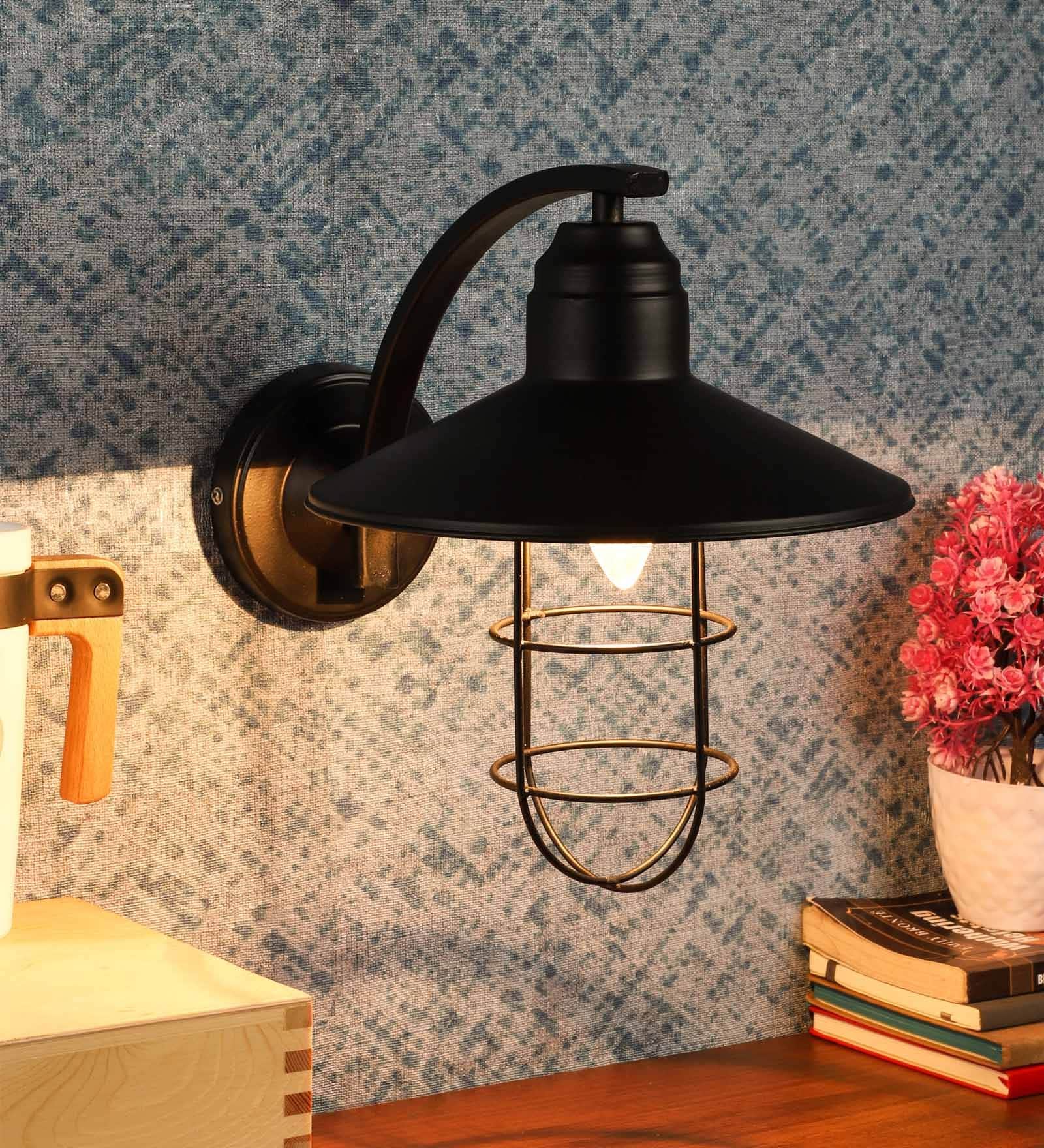 Marigot Black Metal Wall Sconces