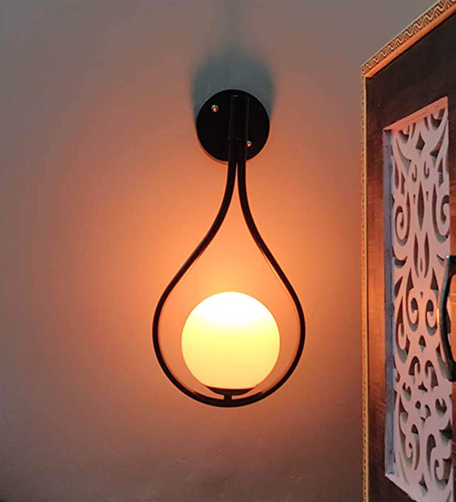 Breslau Black Metal Wall Sconces