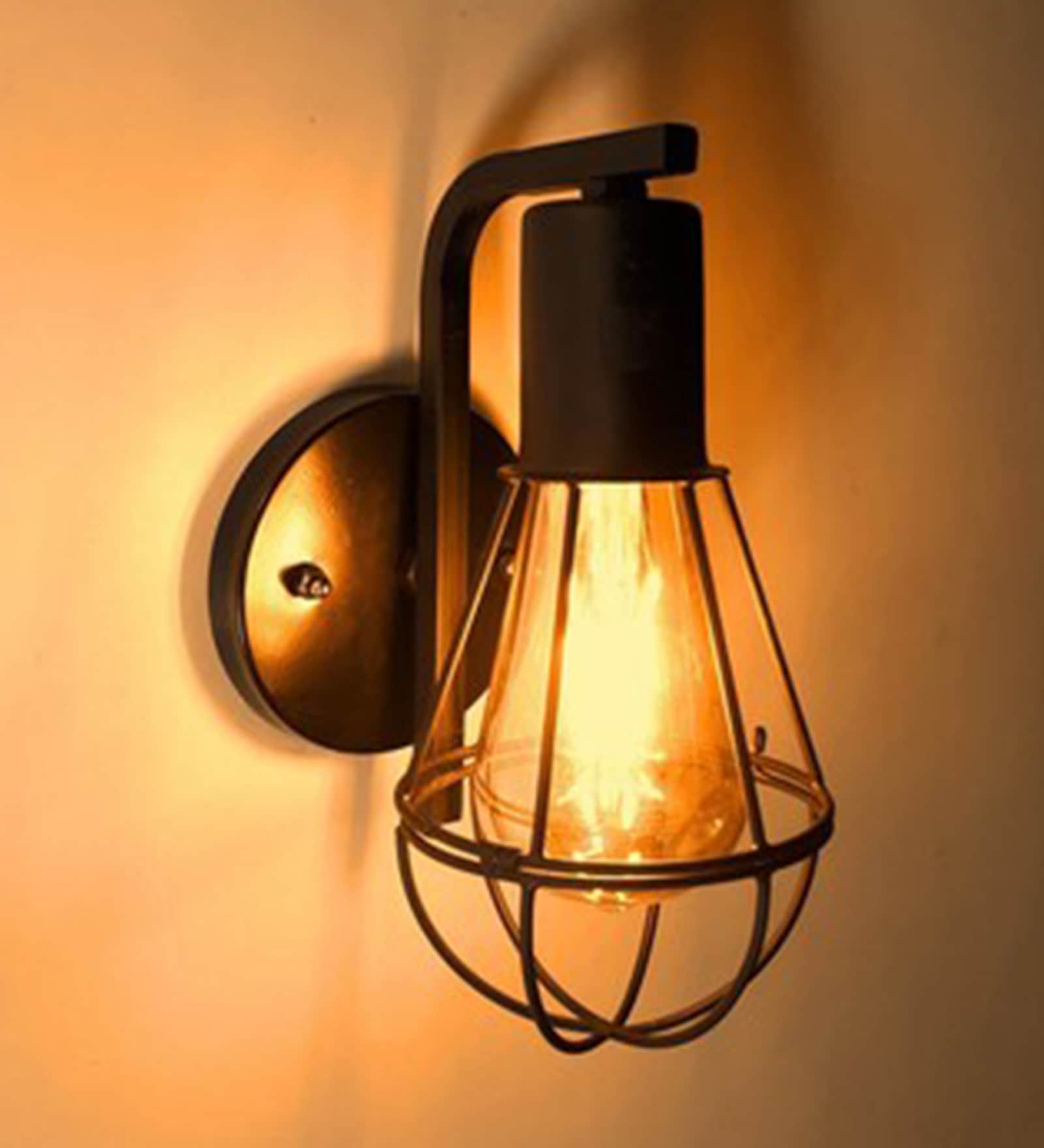Black Metal Wall Light