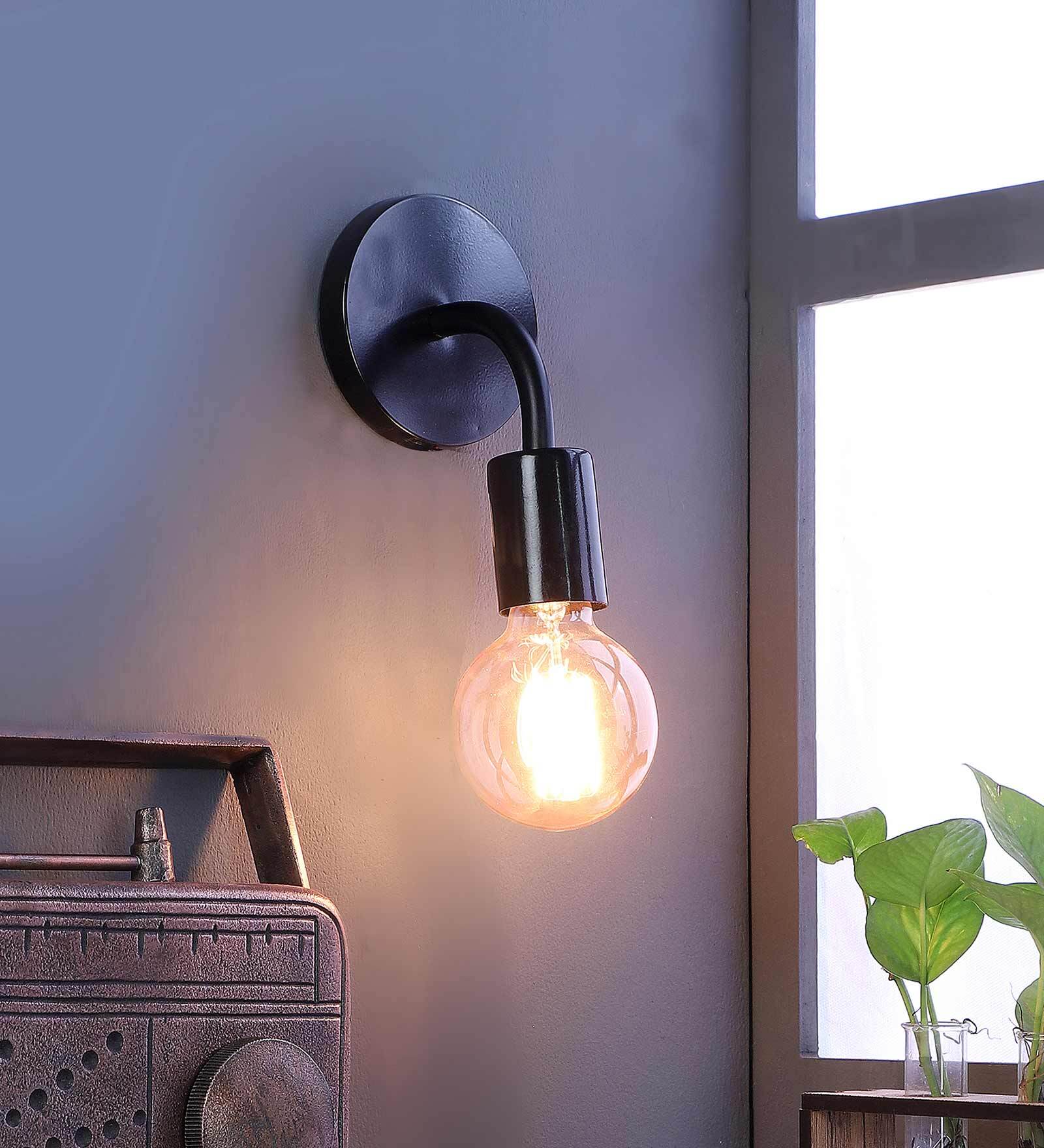 Castle Black Metal Wall Sconces