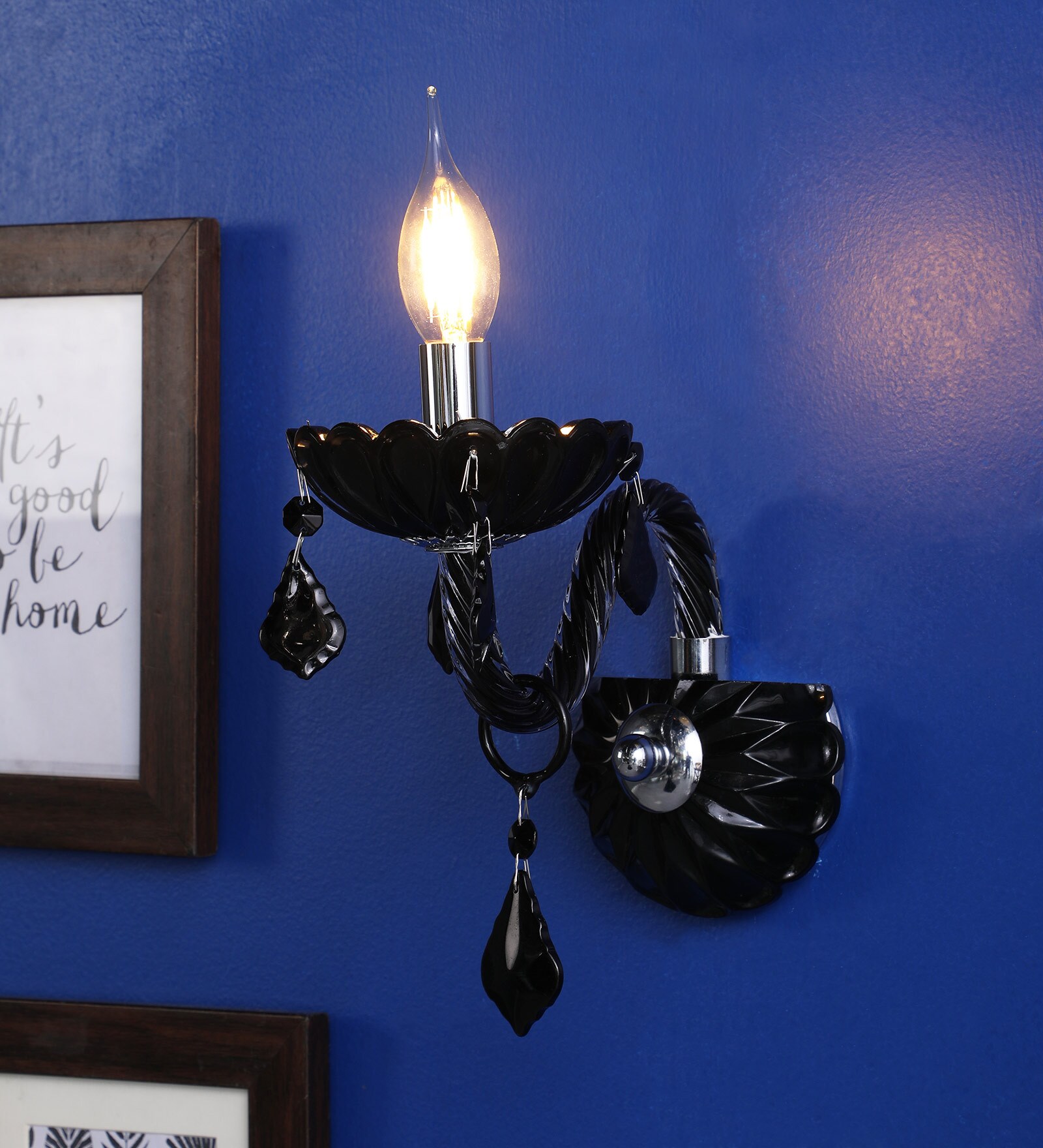 Swaan Black Metal Wall Sconces