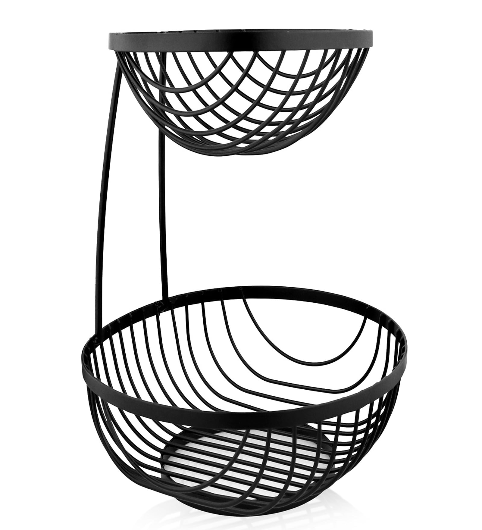 Black Mild Steel 2 Tier Basket