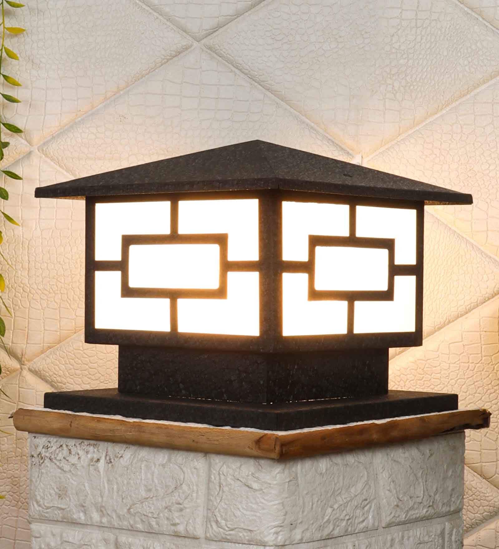 Lovida Black Mild Steel Gate Light