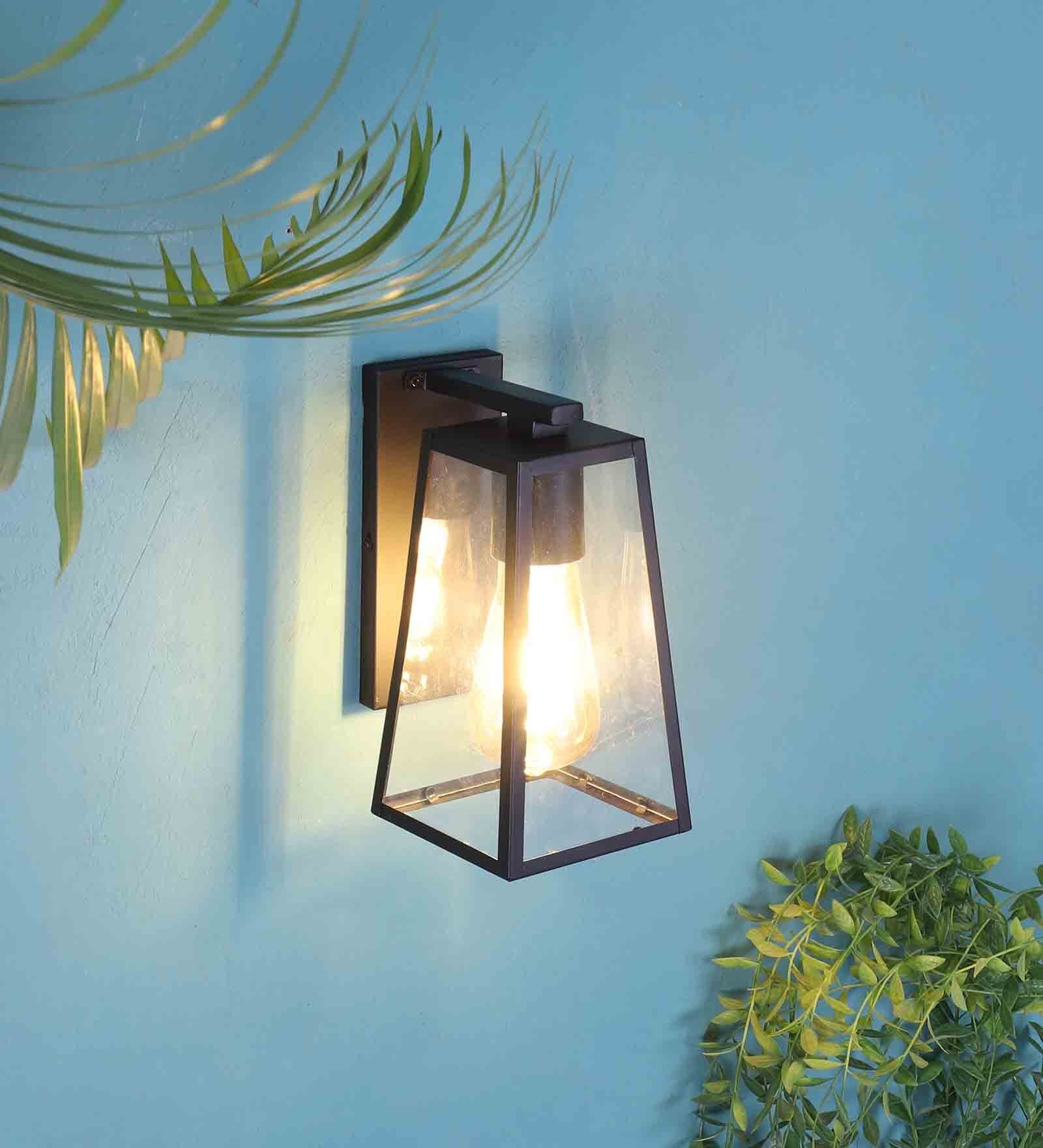 Black Mild Steel Wall Light