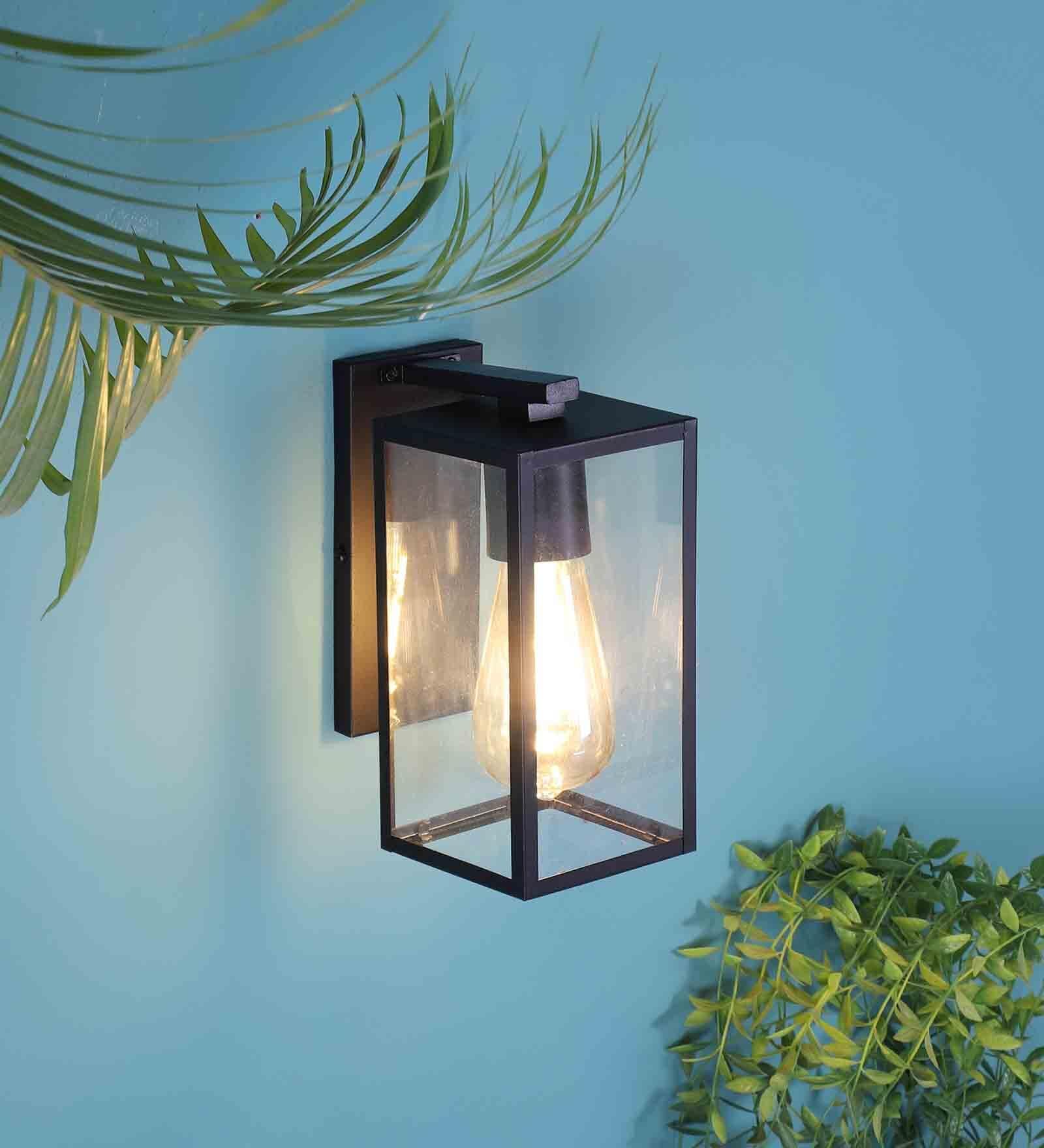 Black Mild Steel Wall Light