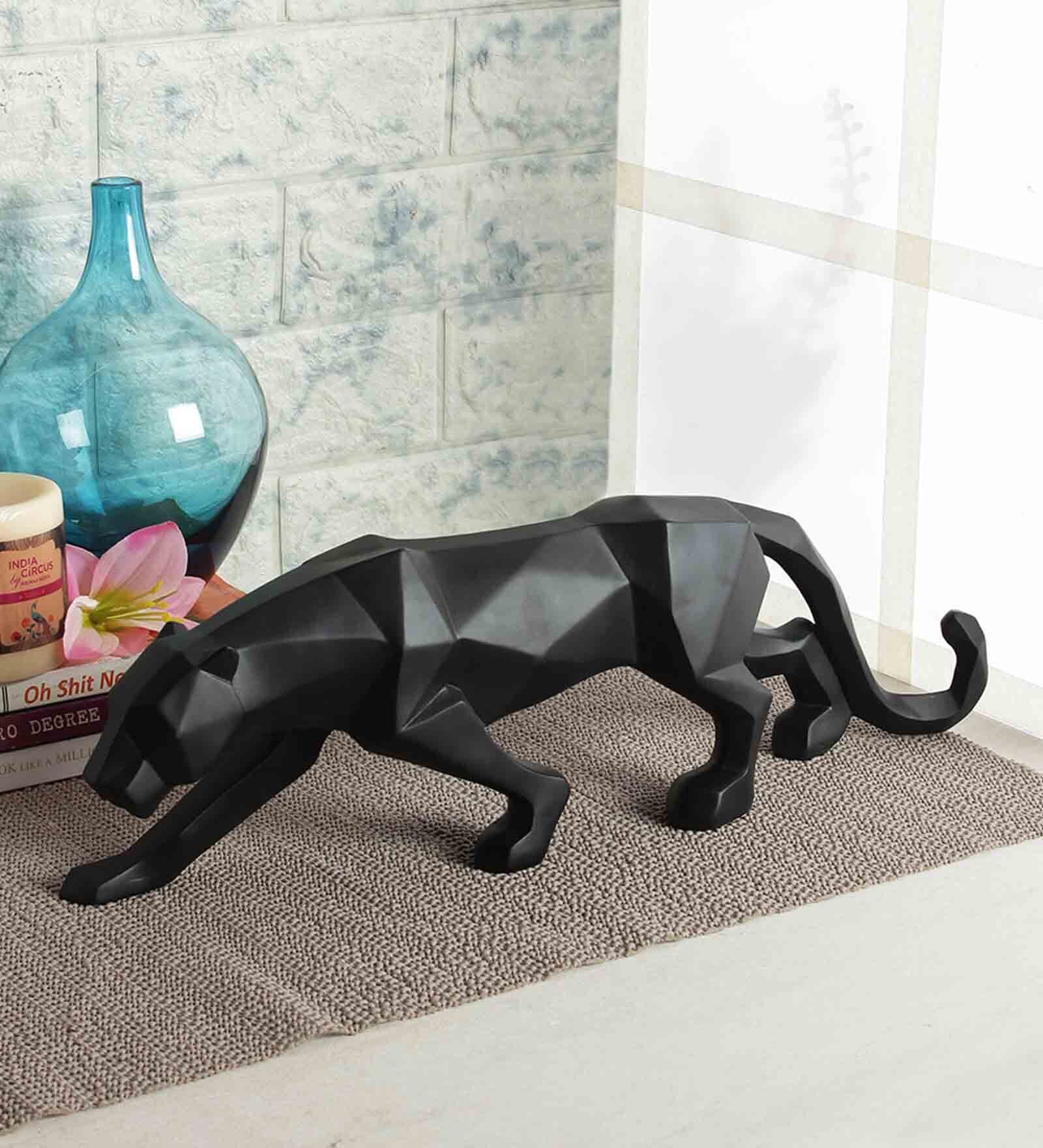 Buy Black Panther Polyresin Animal Figurine and Idols India Circus by Krsnaa Mehta Online