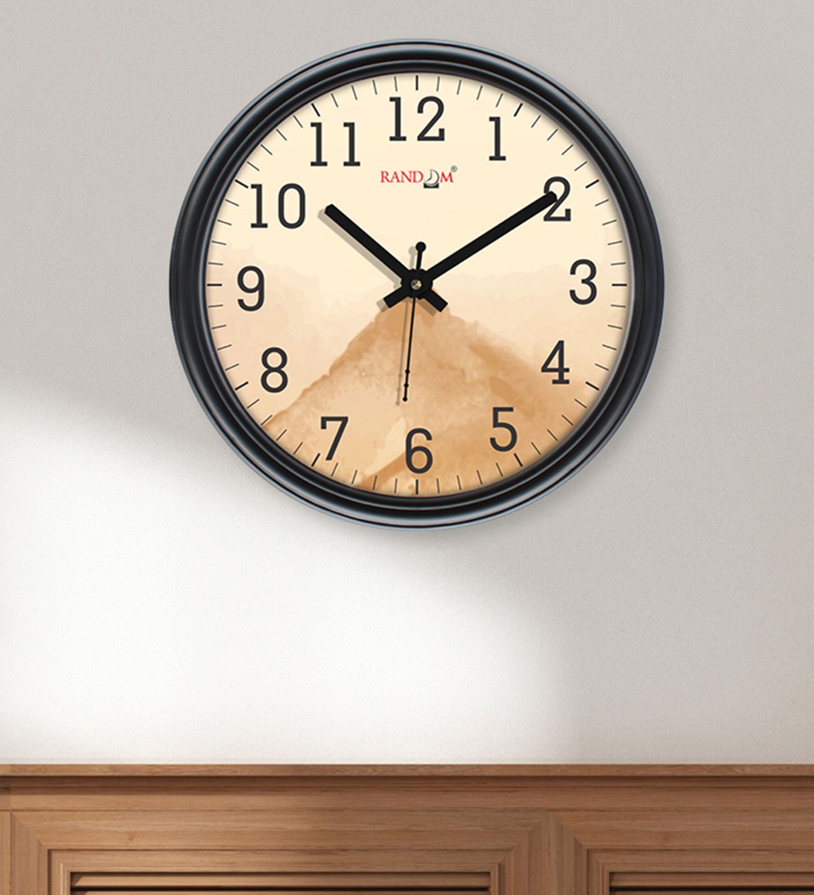 Buy Black Plastic 12Inch Revoke (Quartz Movement) Wall Clock at 4 OFF