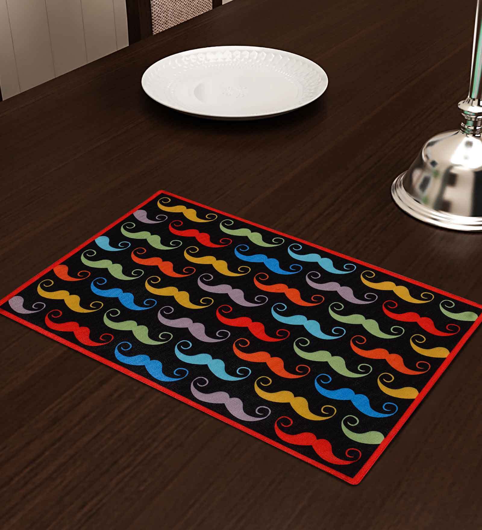 Alfred (12x18) Multicolor Poly Cotton (Set of 6) Placemat