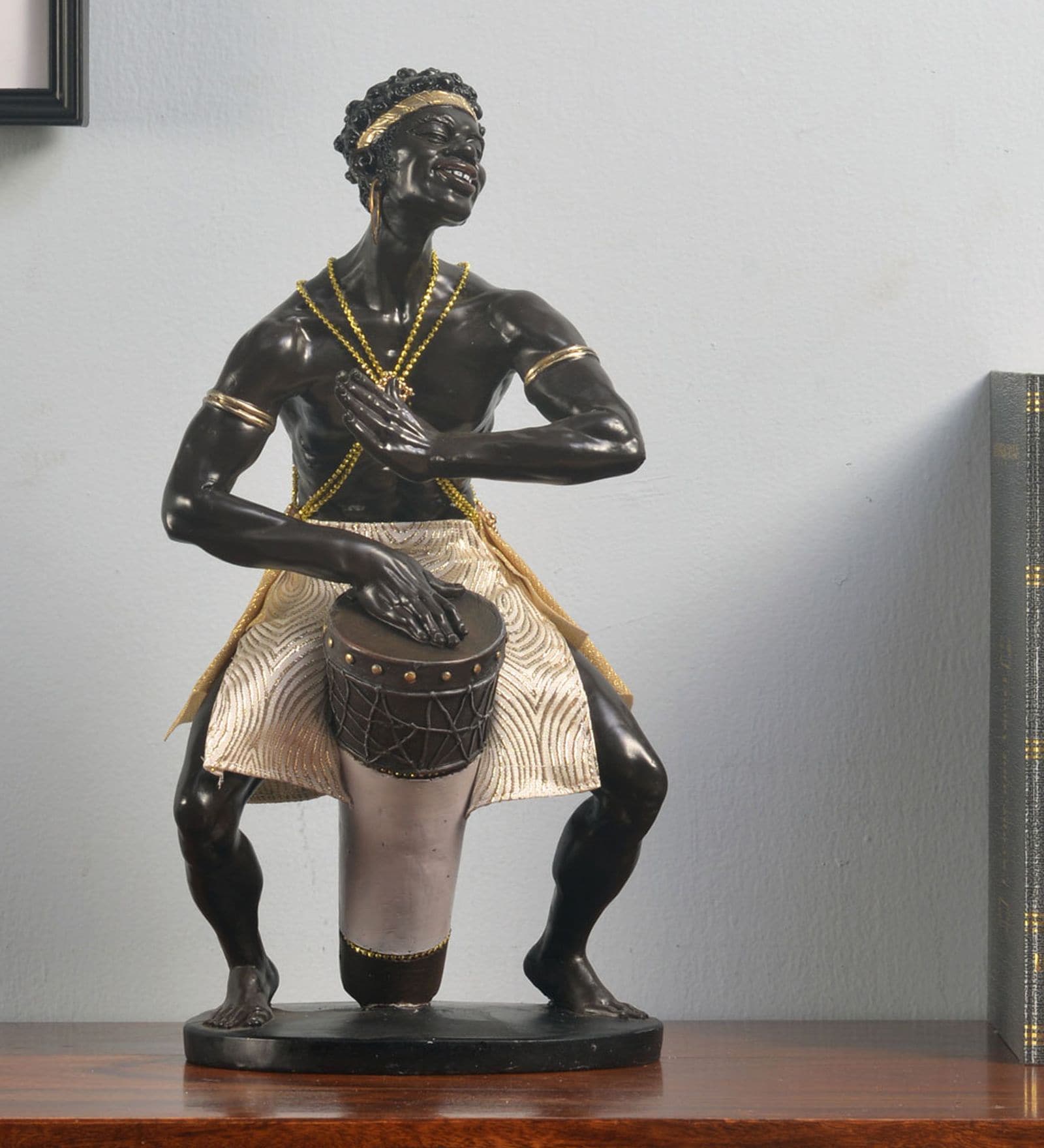 Black Polyresin Human Figurine