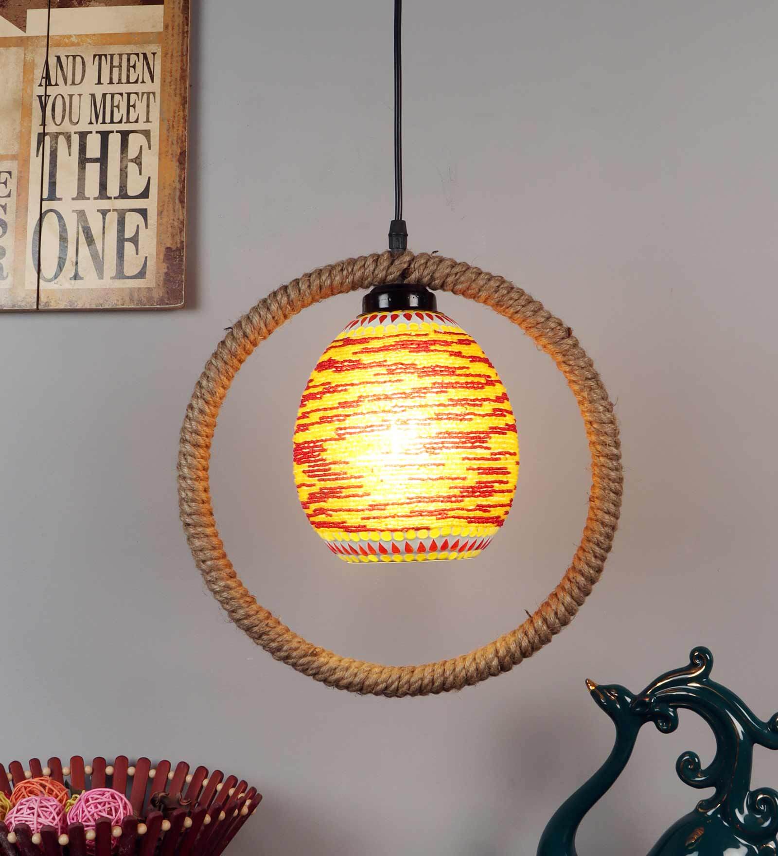 Harvest Black PVC Hanging Light