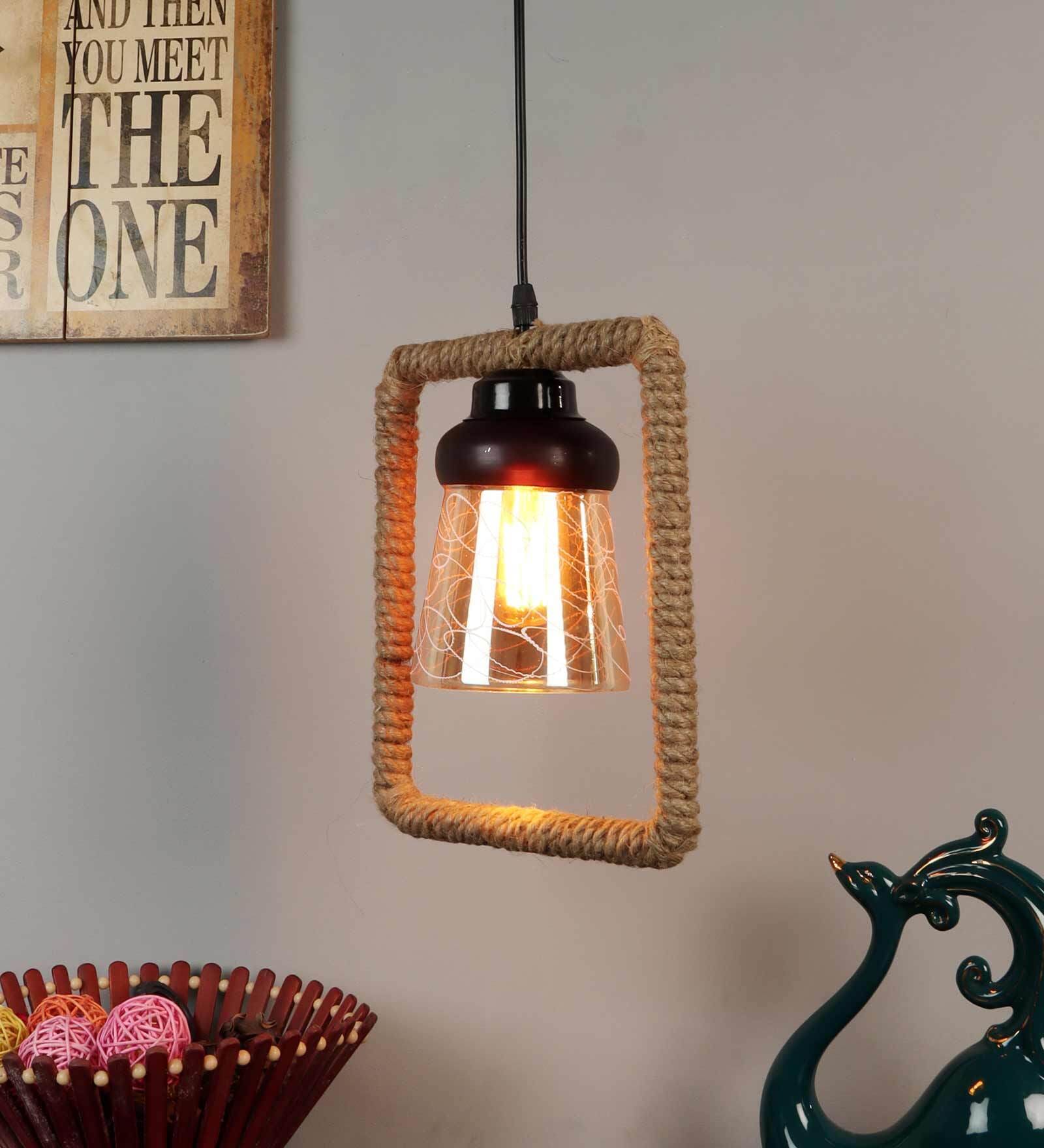 Laura Black PVC Hanging Light