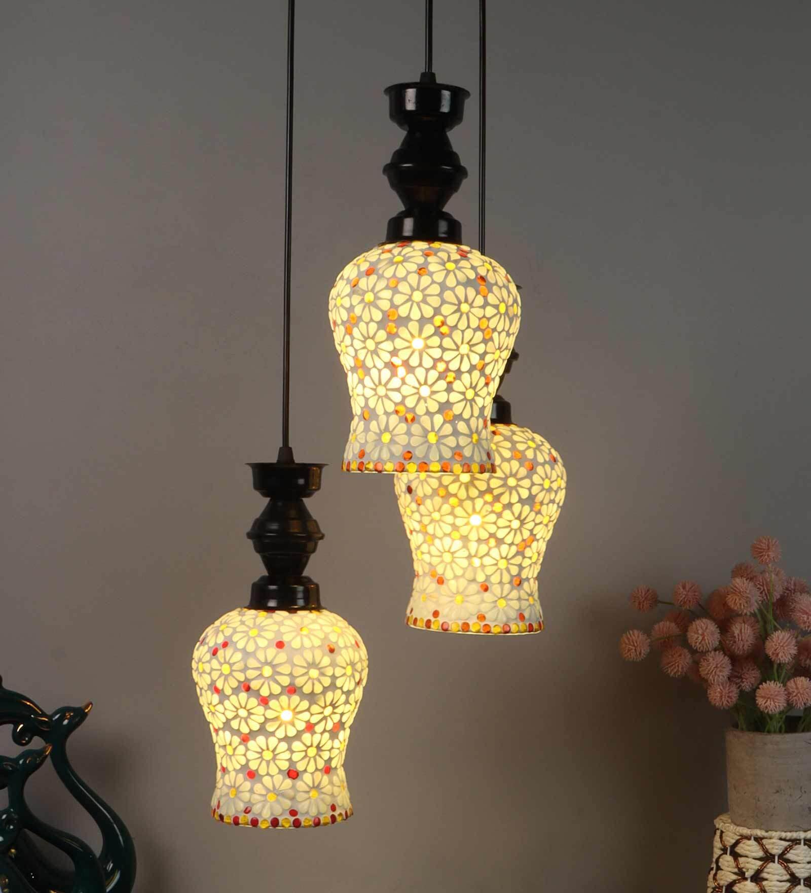 Sanna Black PVC Cluster Hanging Light
