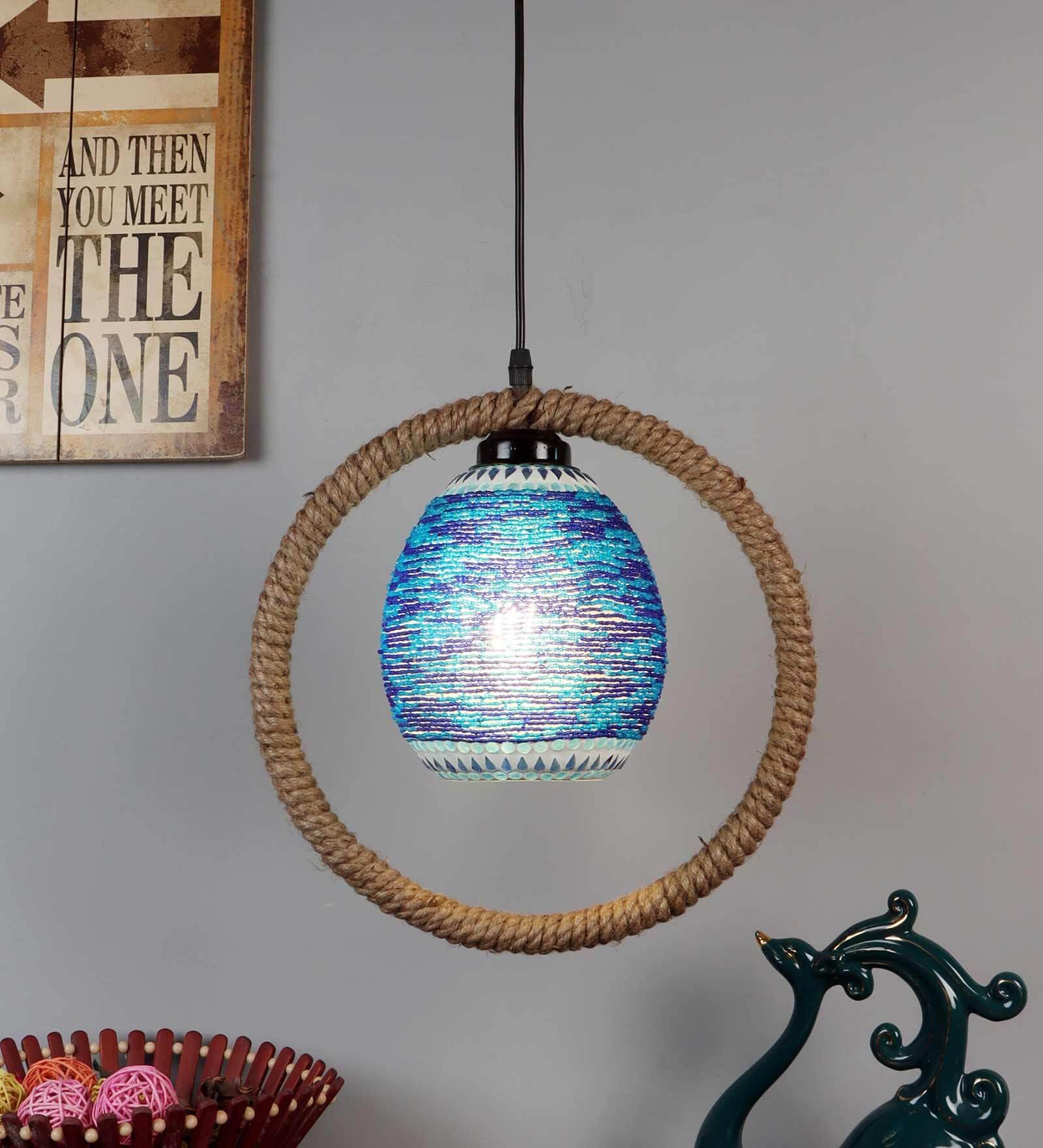 Fondi Black PVC Hanging Light