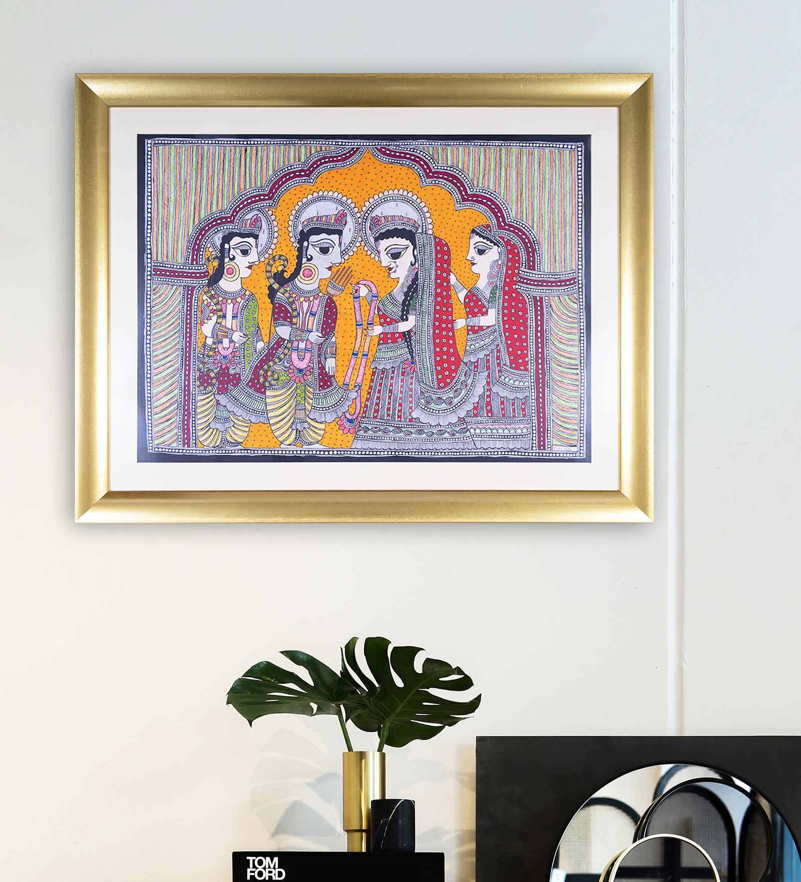 Buy True Love Original Handmade Madhubani Painting By ArtGali at 18