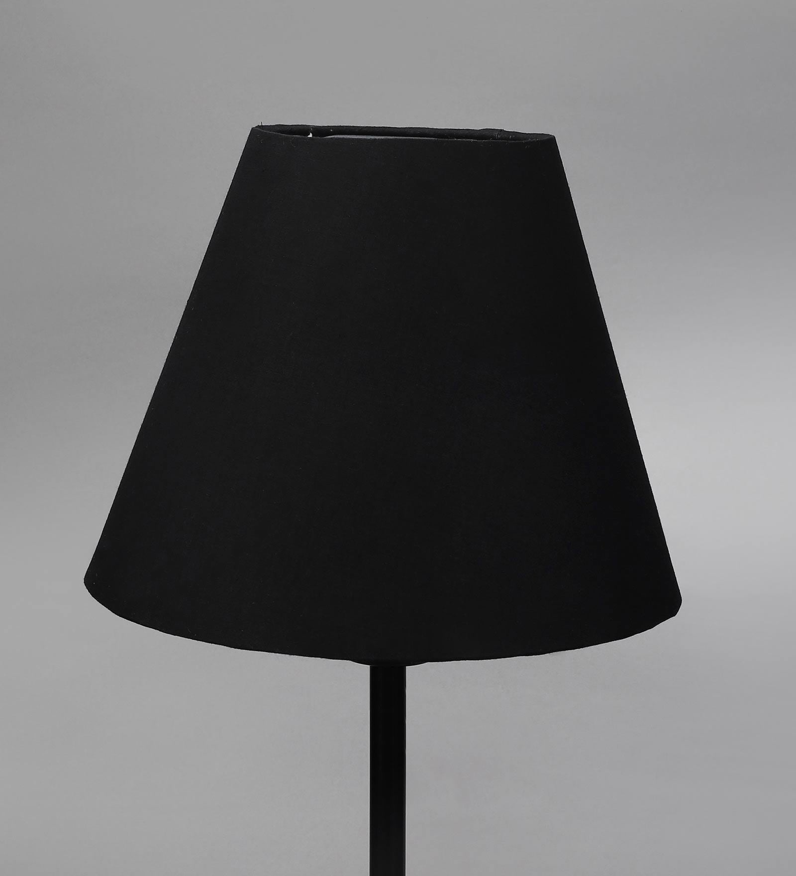 Madison Black Cotton Fabric Solid Lampshade