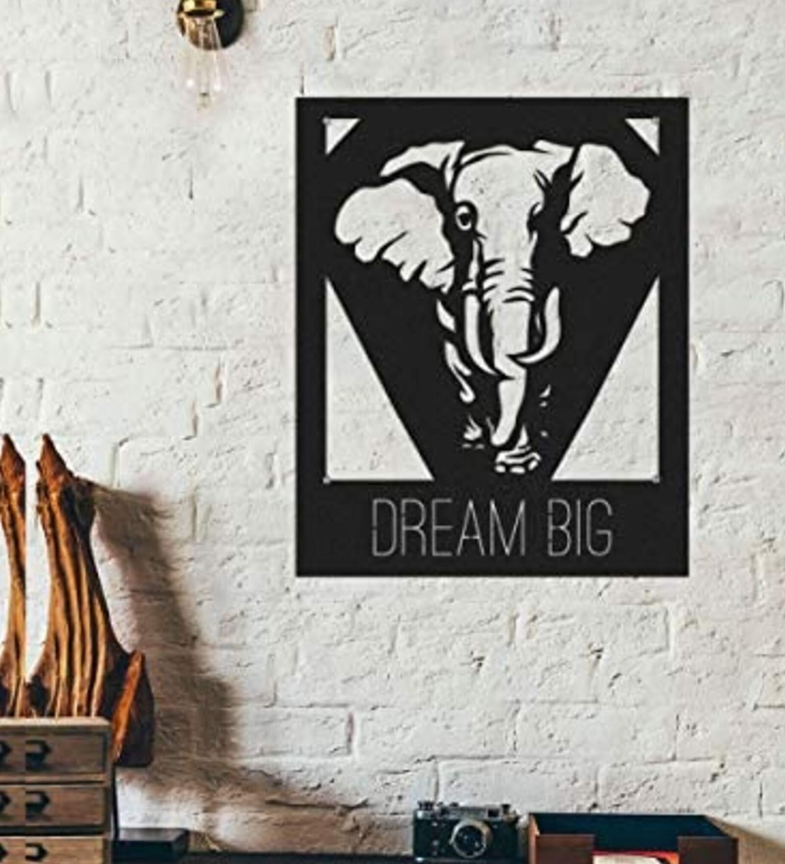 Buy Black Steel Dream Big Wall Art at 27 OFF by WallCentre Pepperfry