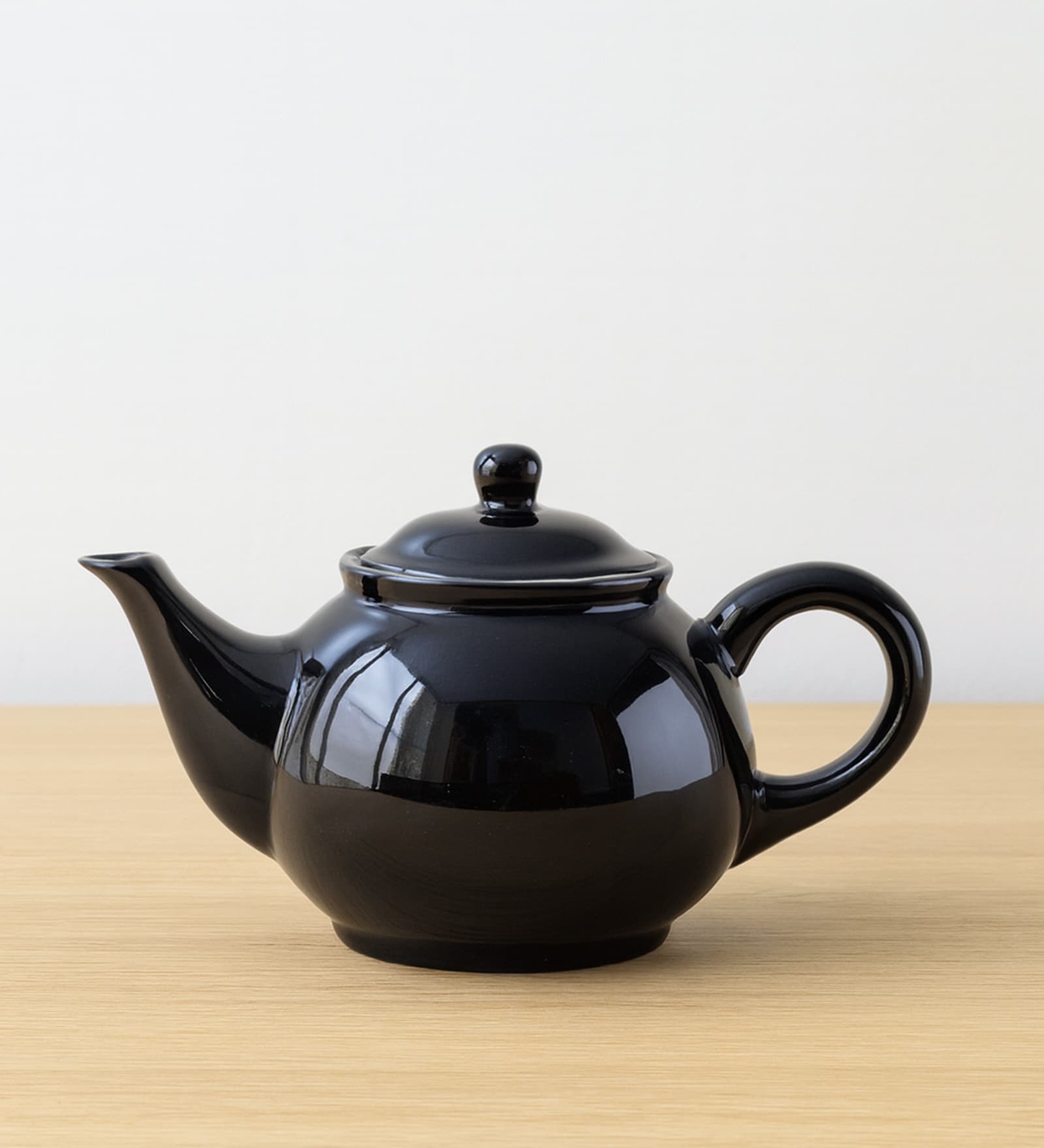 Black Stoneware Tea Pot