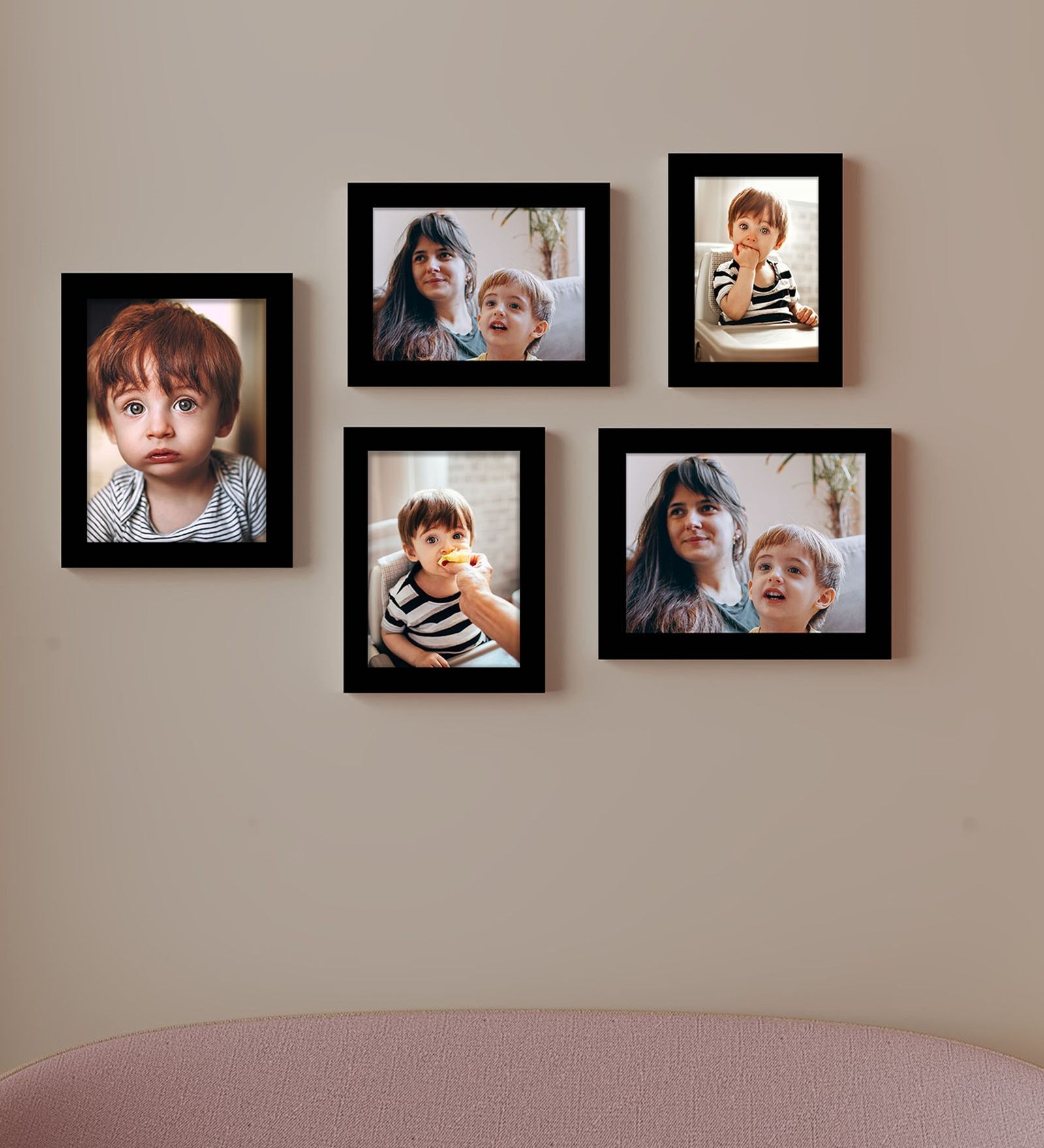 Buy Black Synthetic Wood (Set of 5) Photoframes by Art Street at 66% ...