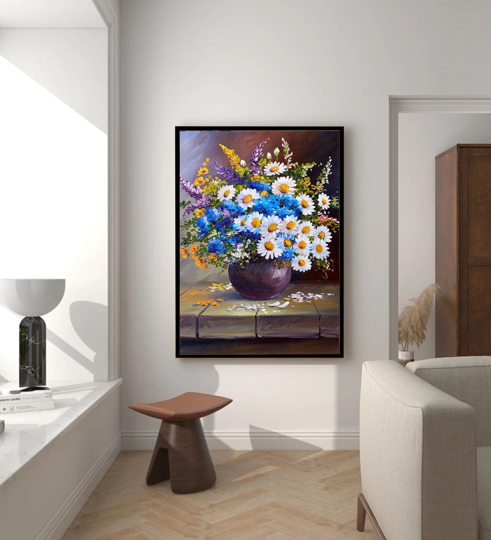 Multicolour Synthetic Wood Art Print
