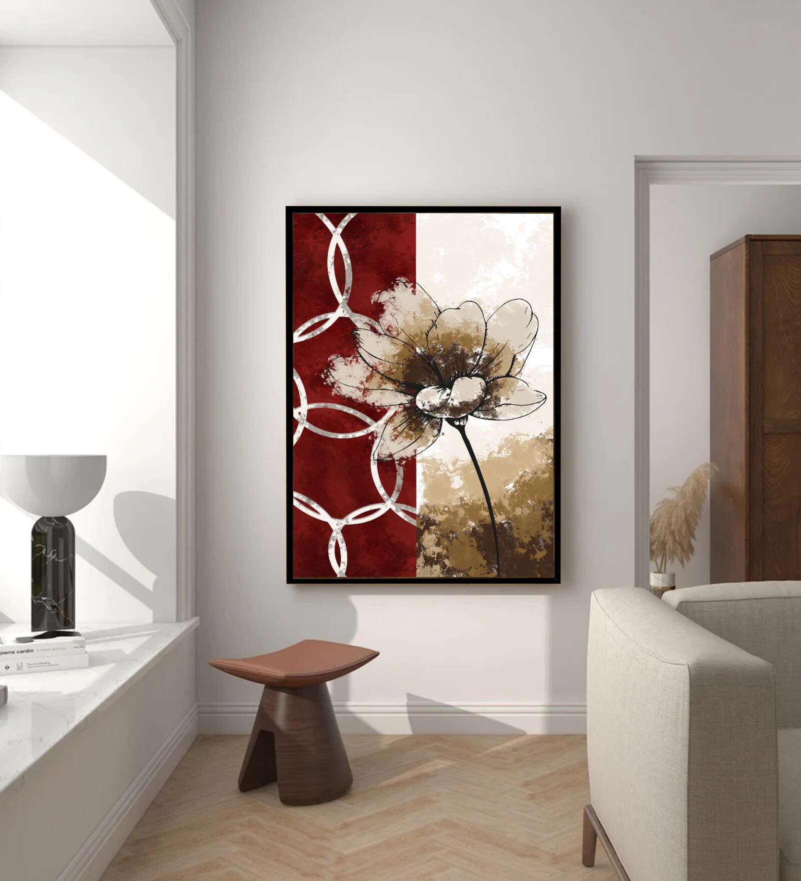 Multicolour Synthetic Wood Art Print