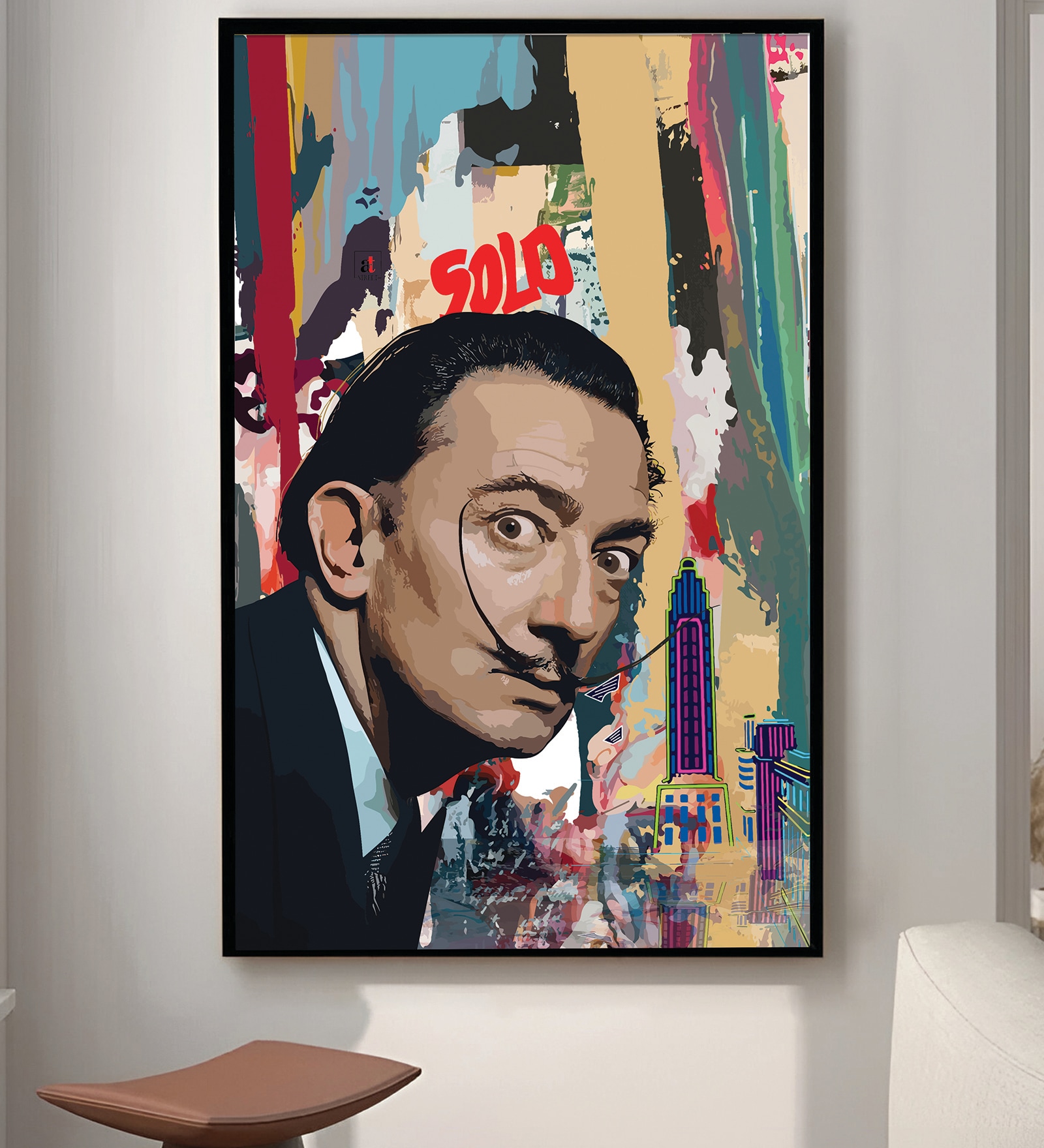 Multicolour Synthetic Wood Art Print