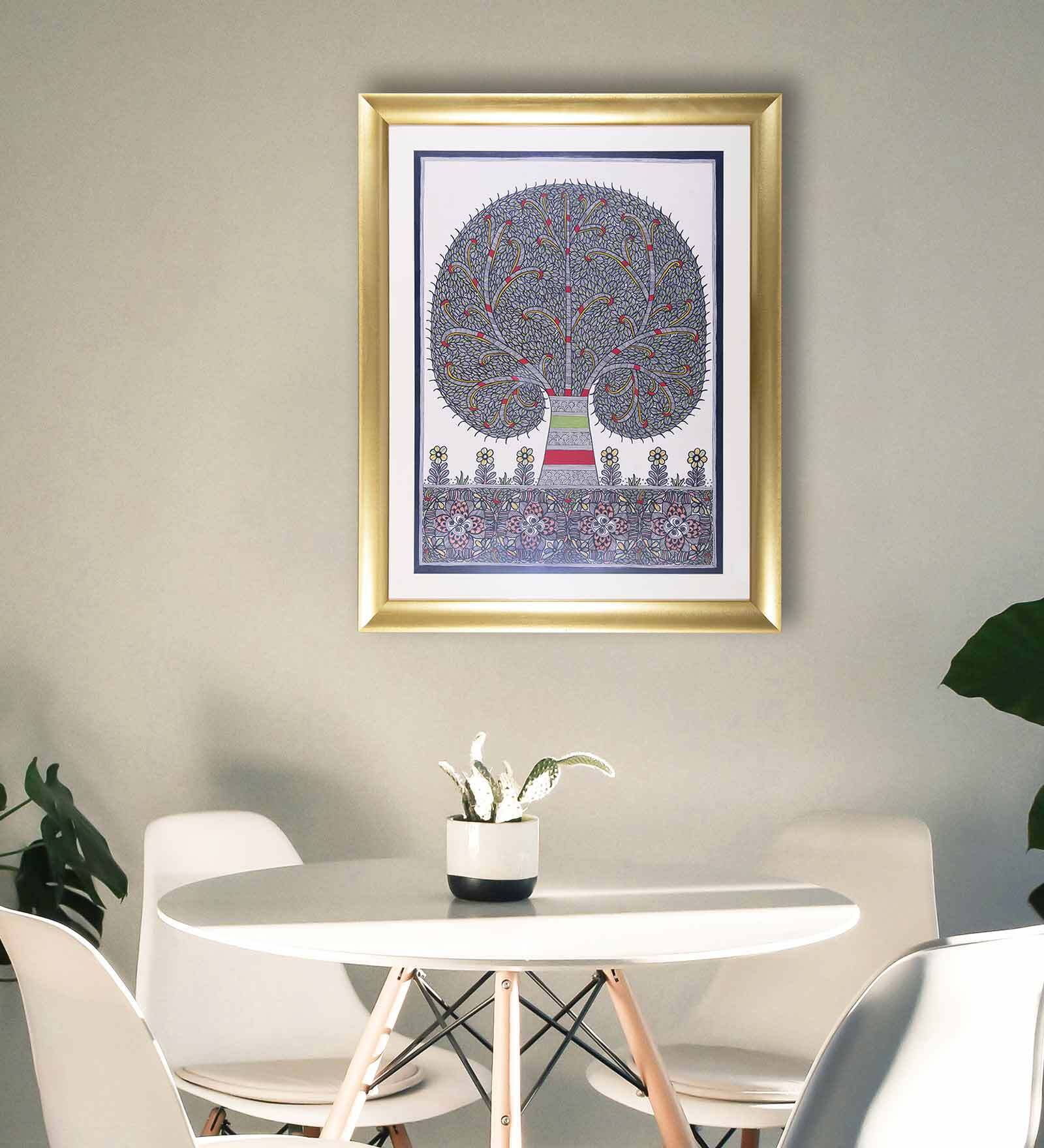 Tree of Life Original Handmade Madhubani Painting