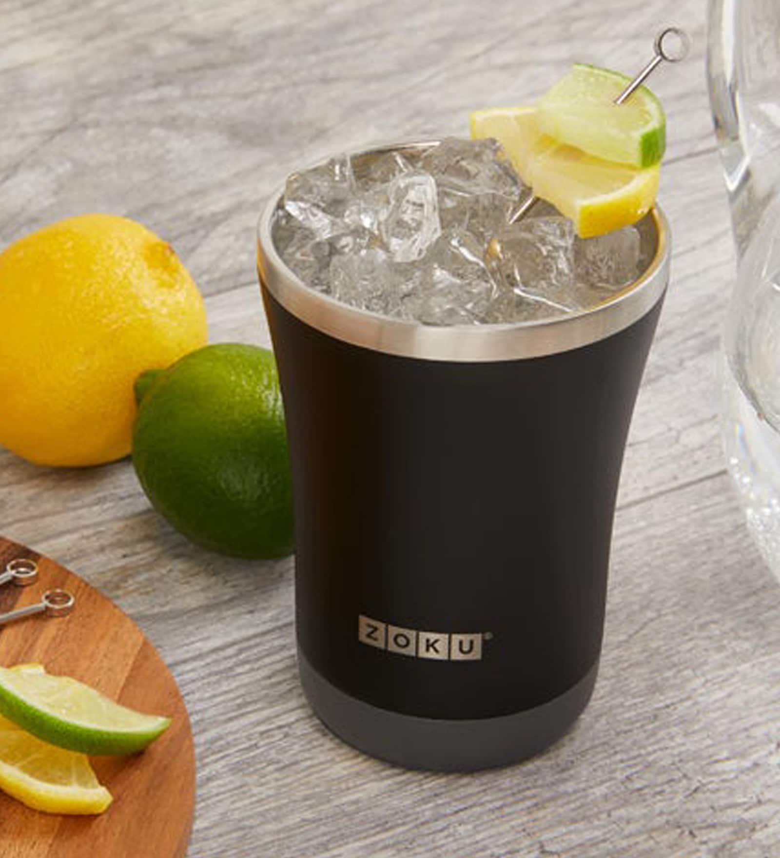 3 in 1 350ml Black Stainless Steel Sipper