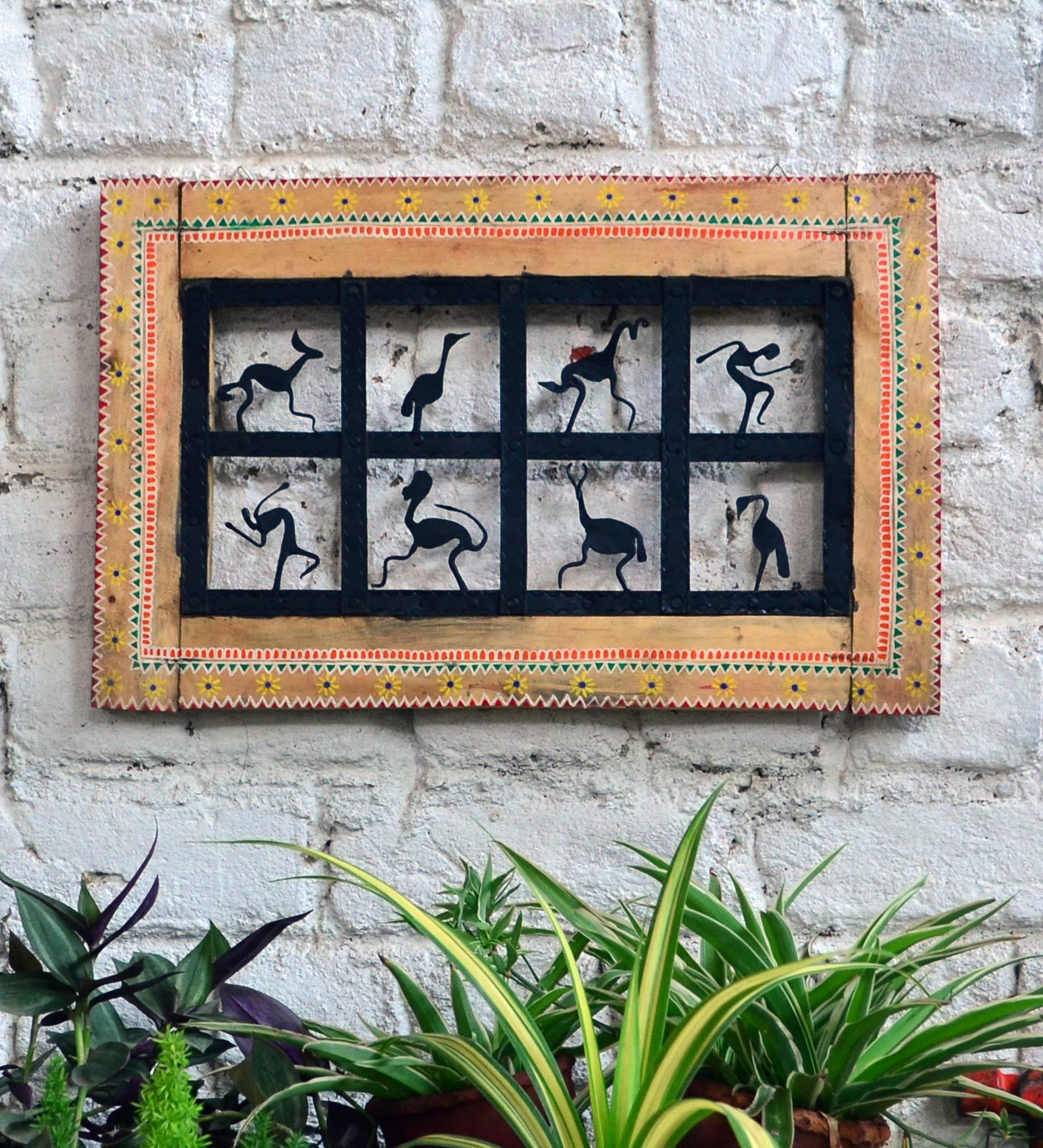 Wrought Iron Decorative Frame In Black Wall Art
