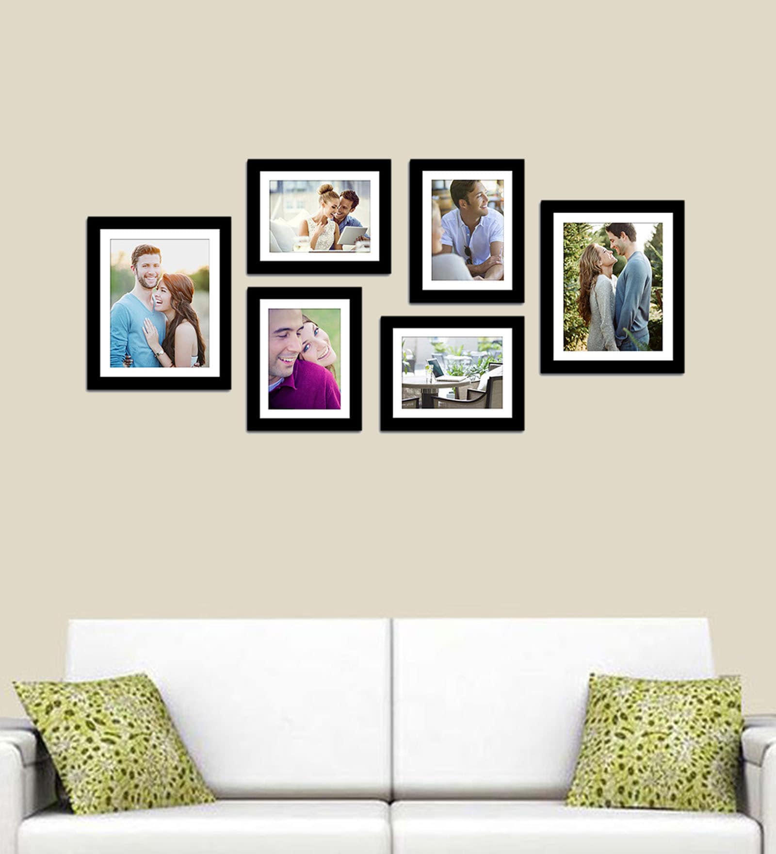 Buy Set of 6 Black Wood Collage Photo Frames at 19% OFF by Art Street ...