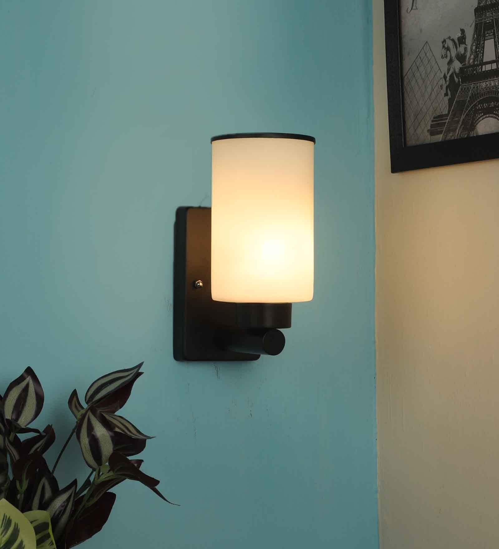 Volga Black Wood Wall Sconces