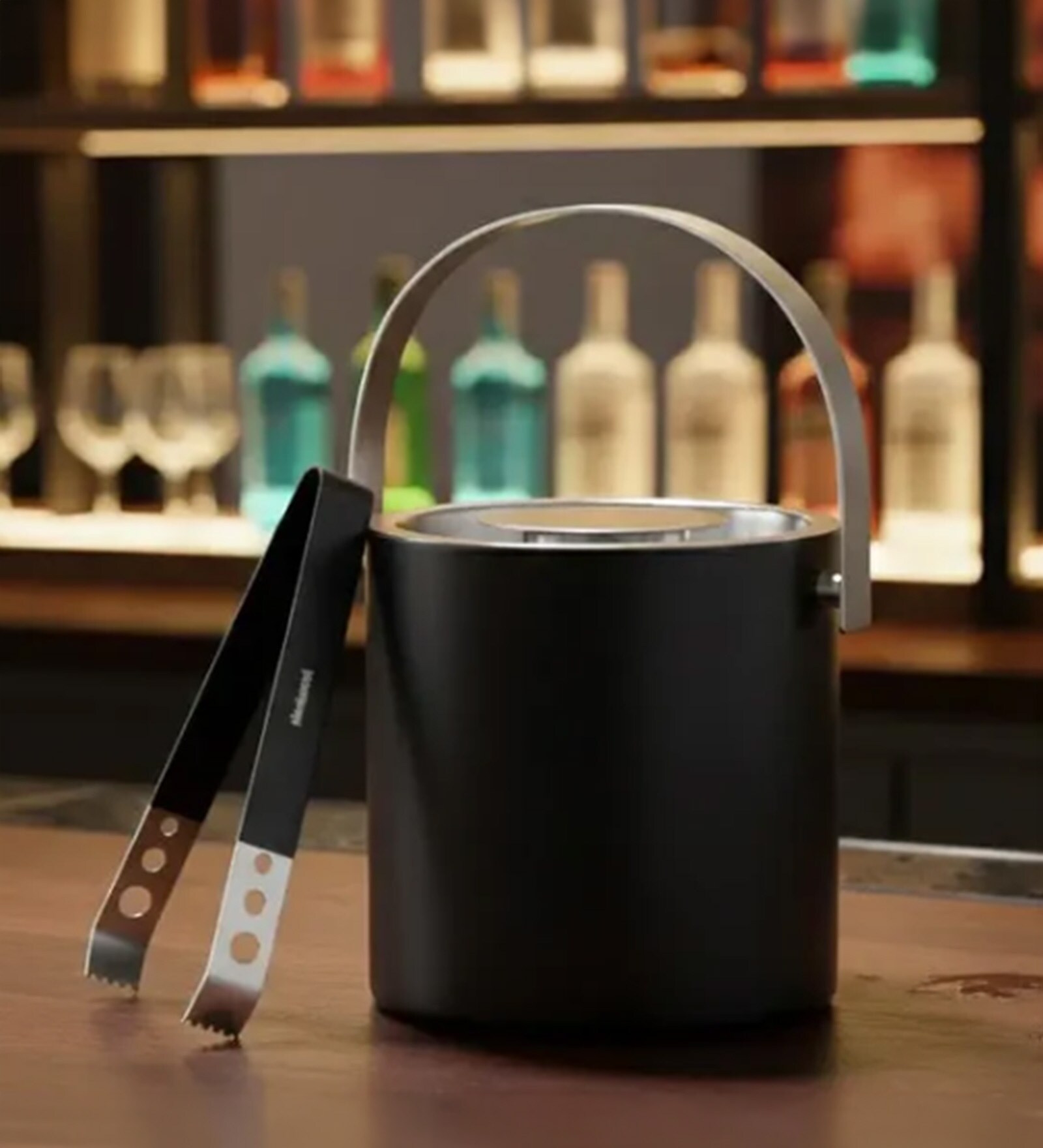 304 Food Grade Stainless Steel Ice Bucket with Tong
