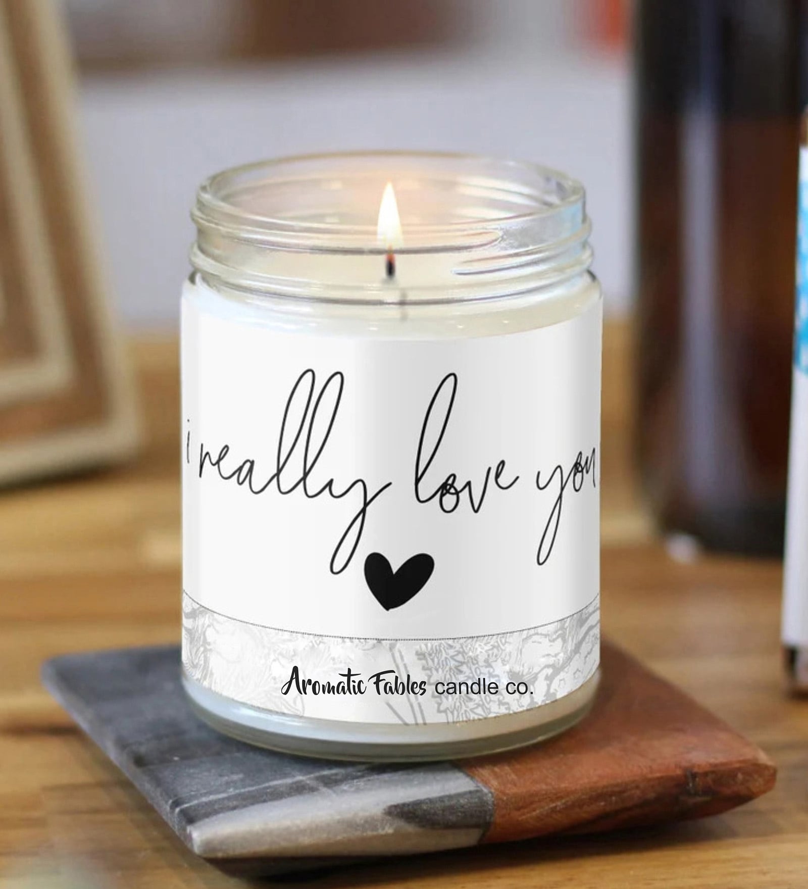 Lavender White Wax Scented Jar Candle