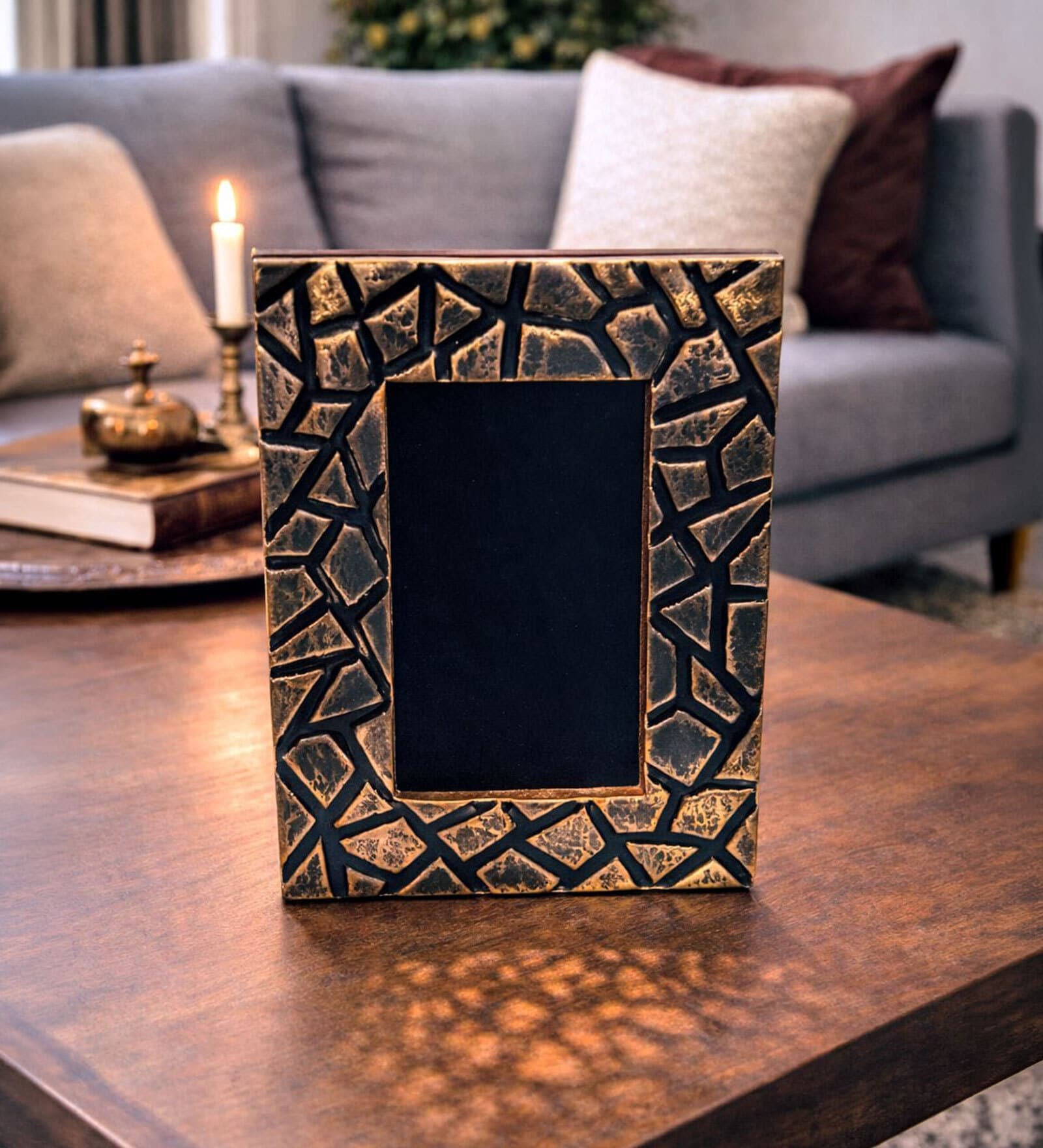 Blocks Rectangular Aluminum Photo Frame