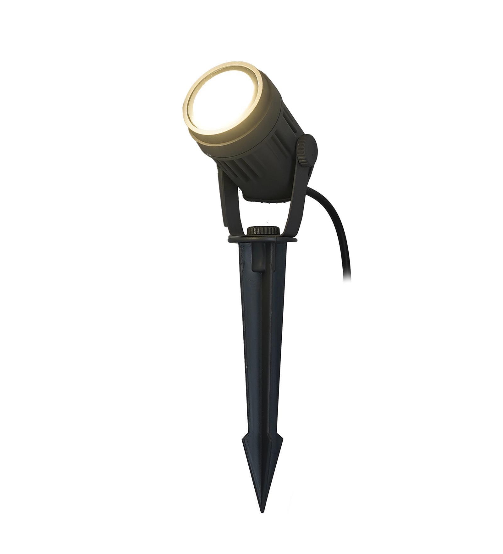 Bloom Integrated LED Metal Garden Spotlight (Black)