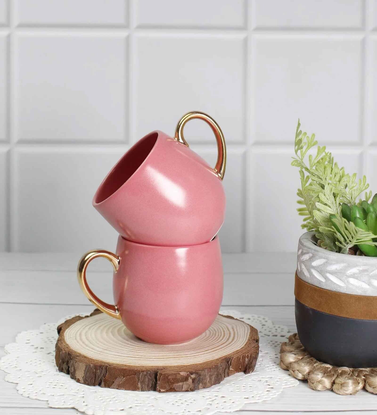 Bloom Mug 180ml Set of 2 Strawberry ice