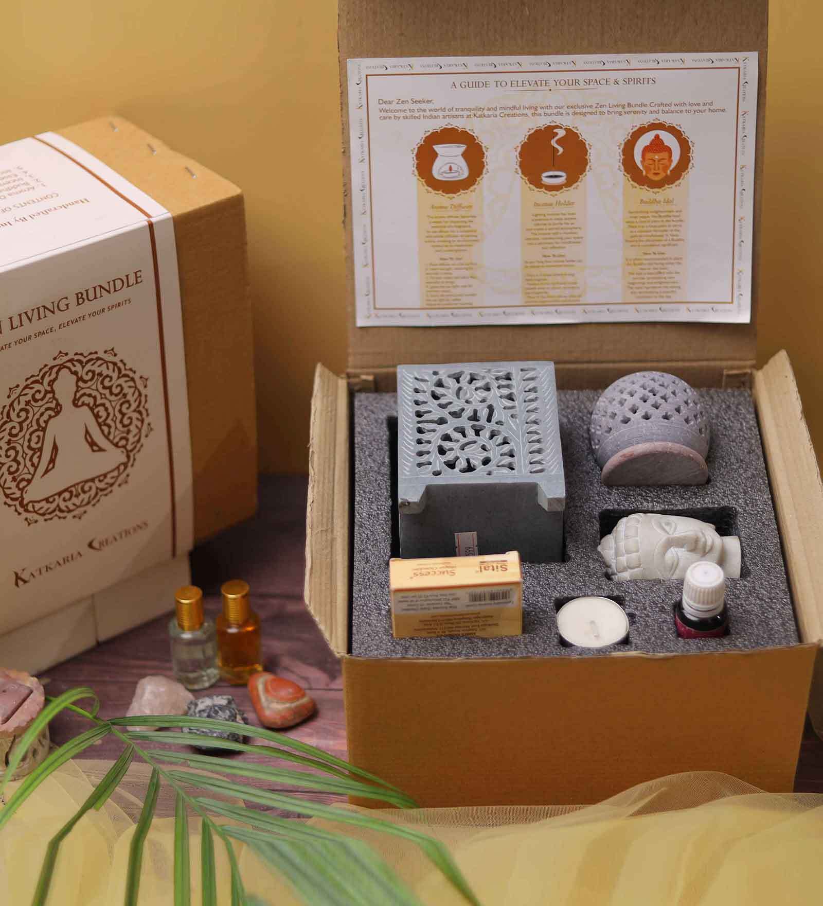 Blooming Zen Bundle Grey Paleva & Soapstone Gift Box