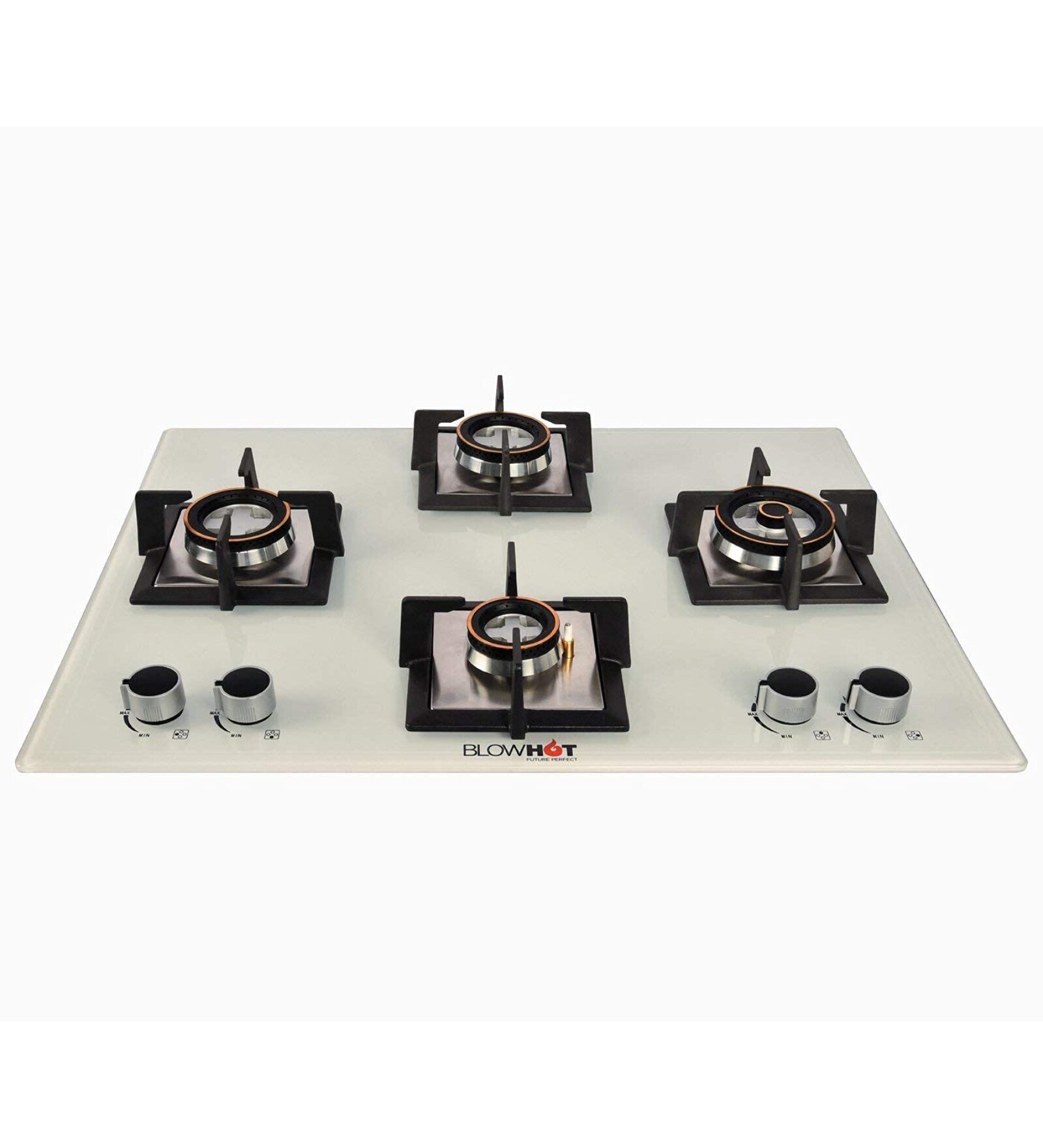 Blowhot 4 Burner Built in Hob with Auto Ignition (MAJESTY_4_Burner_White)