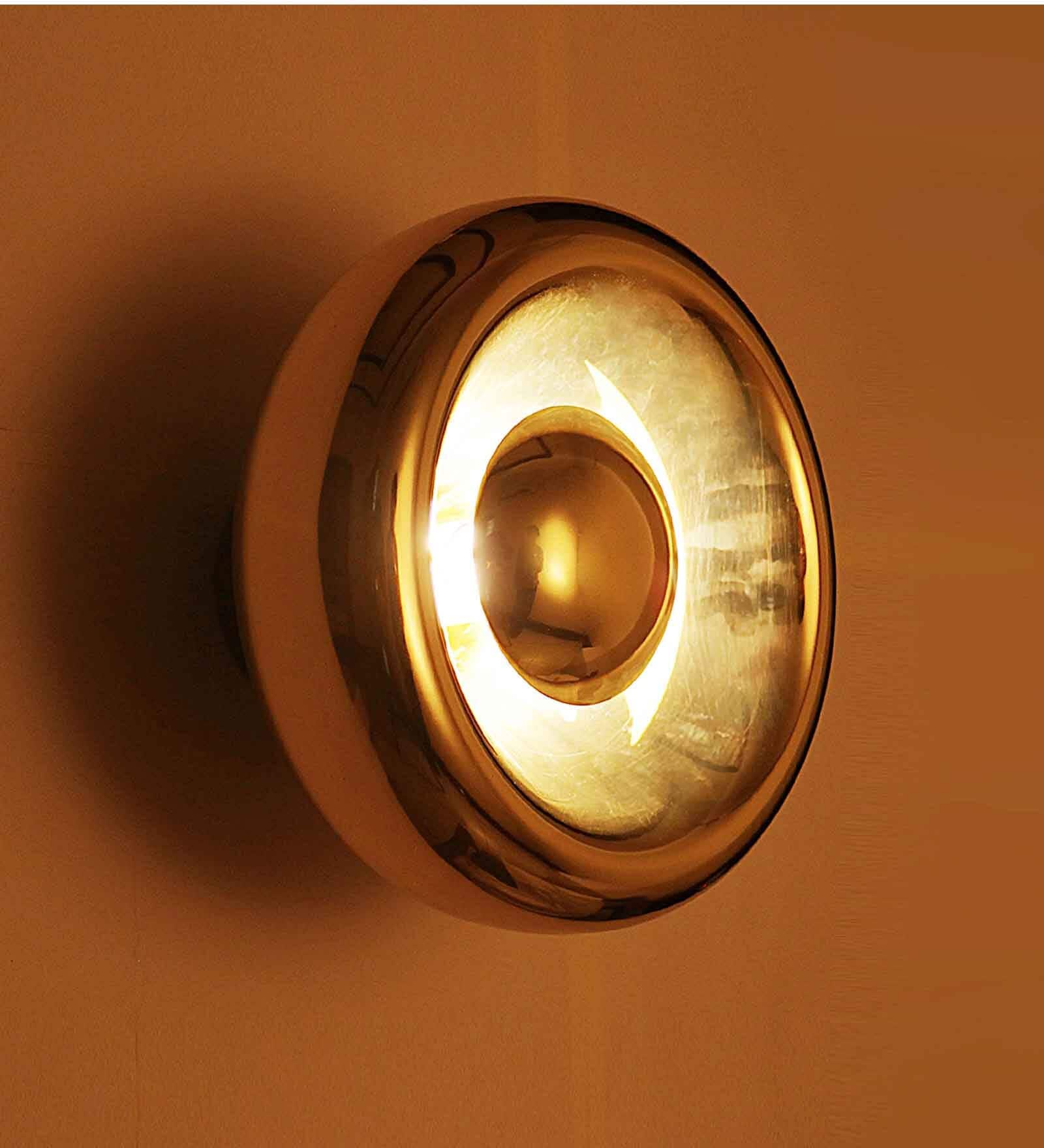 Blubbern Large Handpainted Iron Wall Light