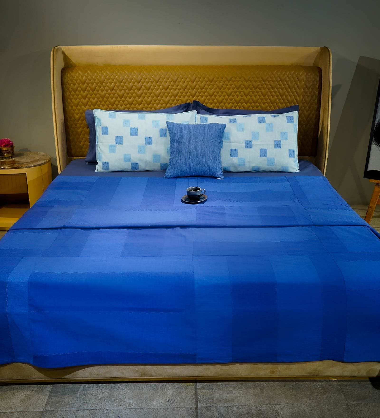 Blue   Denim Bed Cover  Collection