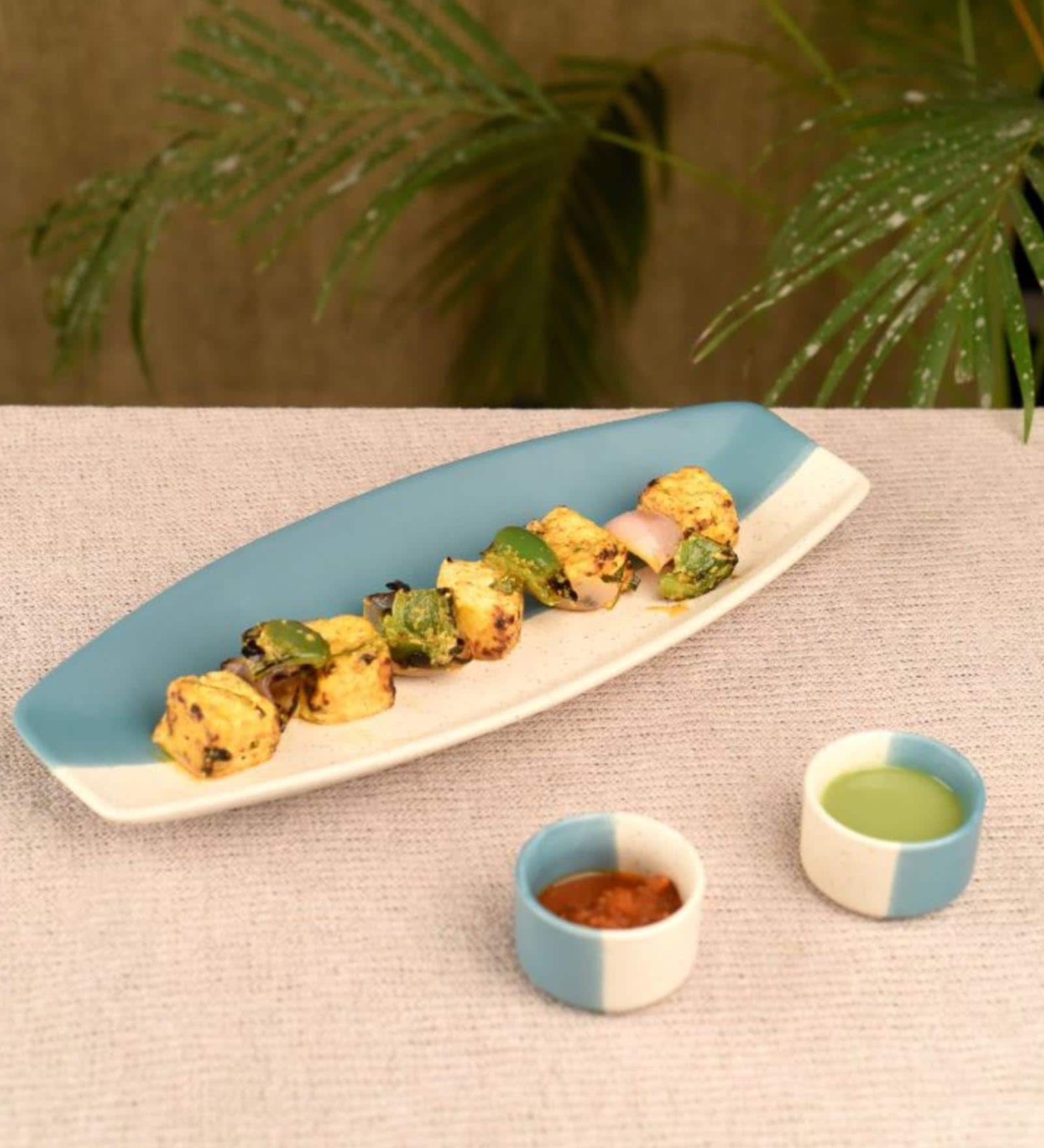 Blue & White Ceramic  Appetizer Platters
