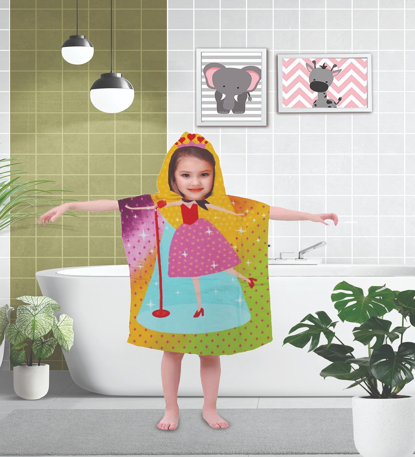 Blue Cotton Kids 220 GSM Bath Towel