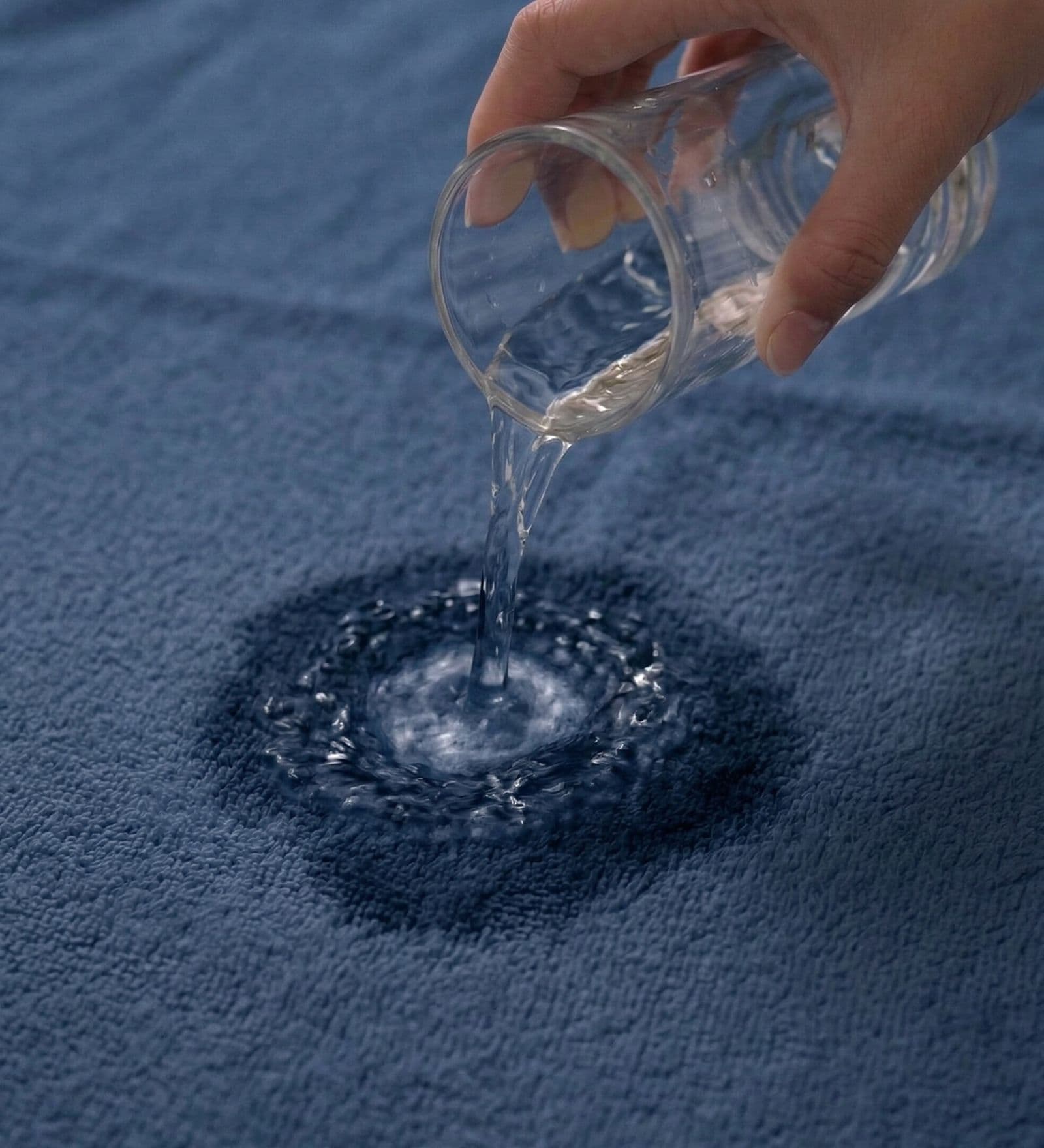 Blue 100% Cotton 525 Gsm Bath Towel