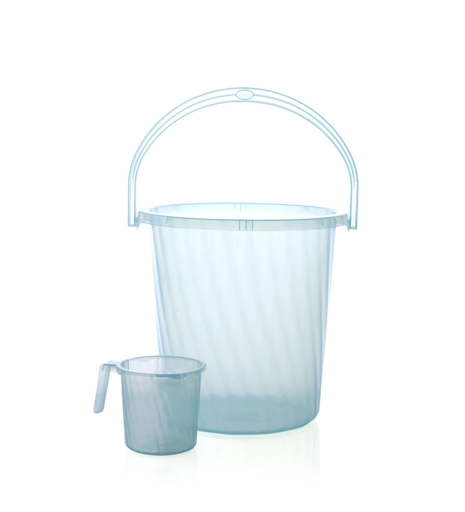 Blue 25 Ltr Polypropylene Bucket Set (Set of 2)