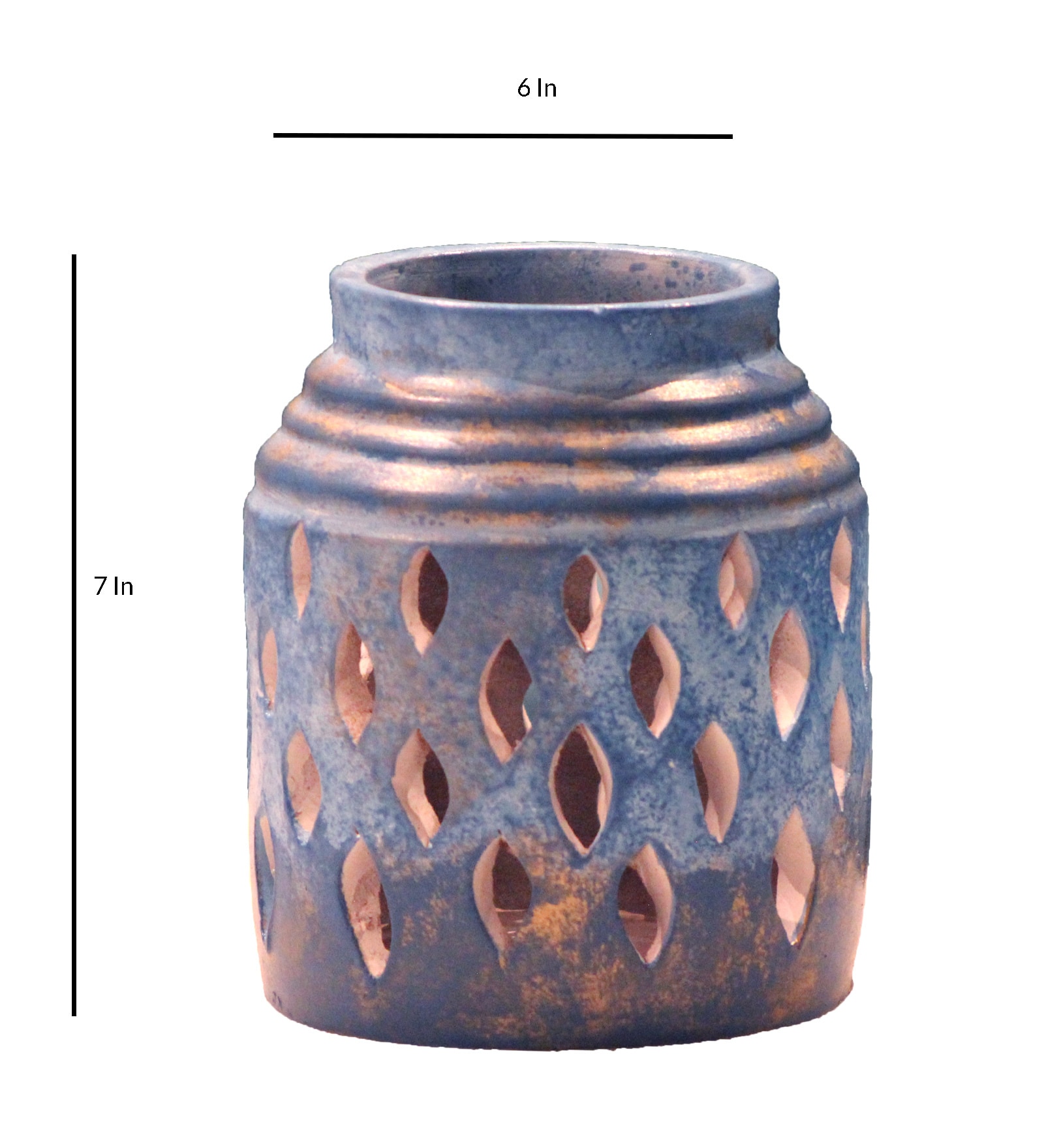 Blue Antique Flower Vase