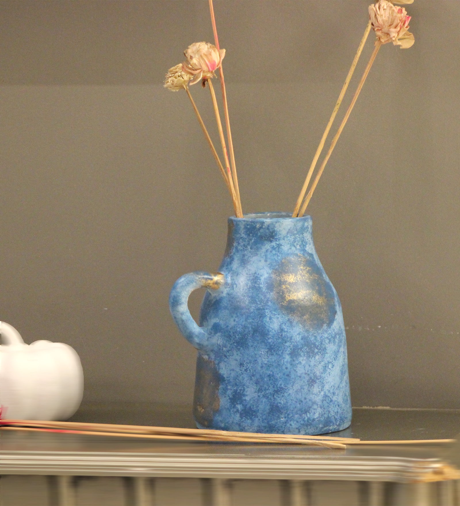 Blue Antique Flower Vase Jug Design