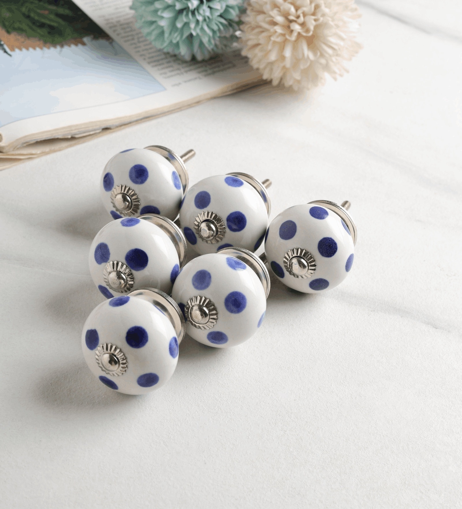 Blue Belle Knob set of 6