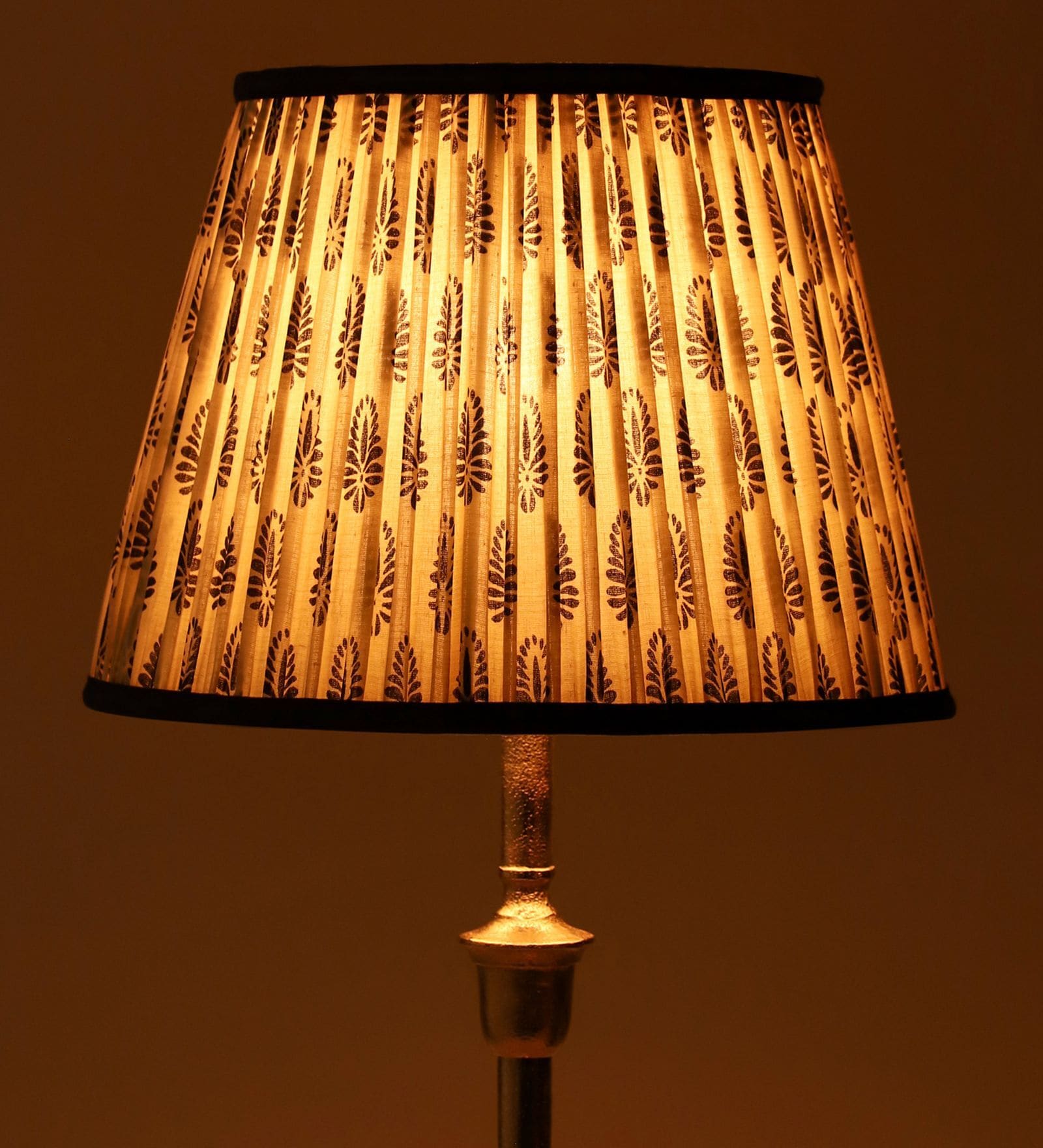 Royal Jodhpur Boho 30cm Straight Empire Cotton  Lampshade (Blue)